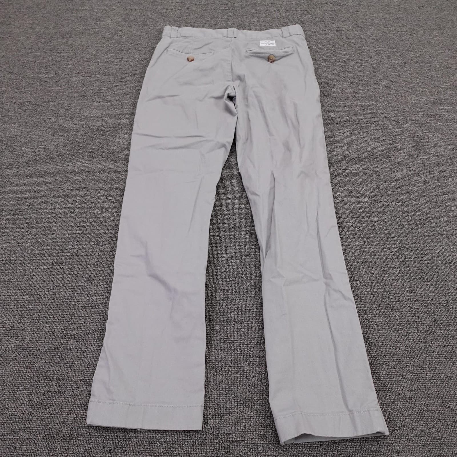 Vineyard Vines Pants Boys 12 Gray Chino Twill Stretch Straight Leg Casual - Thumbnail 5