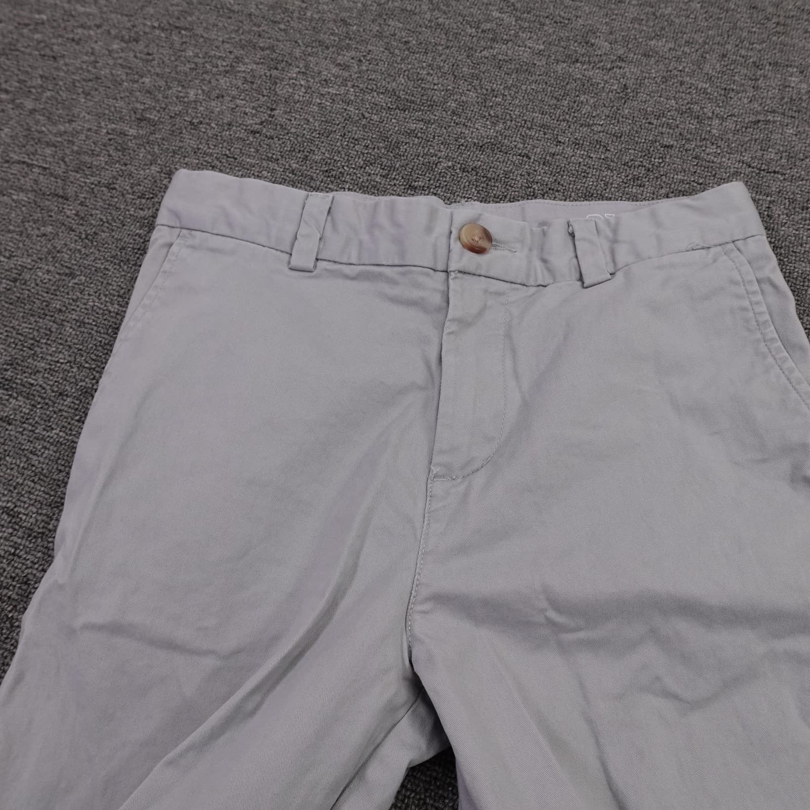 Vineyard Vines Pants Boys 12 Gray Chino Twill Stretch Straight Leg Casual - Thumbnail 2