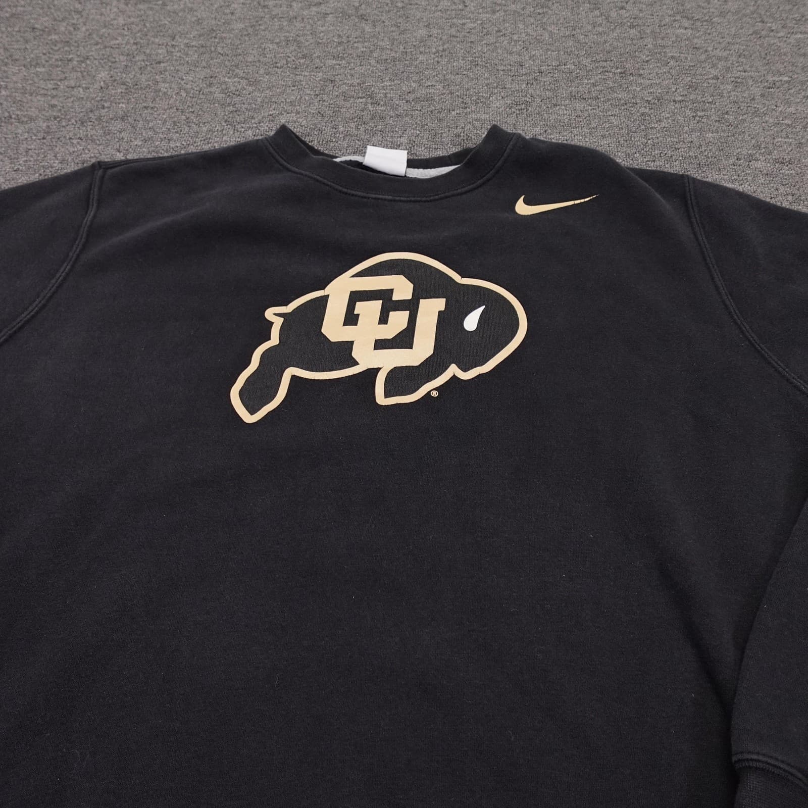 Colorado Buffaloes Sweatshirt Mens Large Black NCAA Football Nike Crewneck - Thumbnail 2