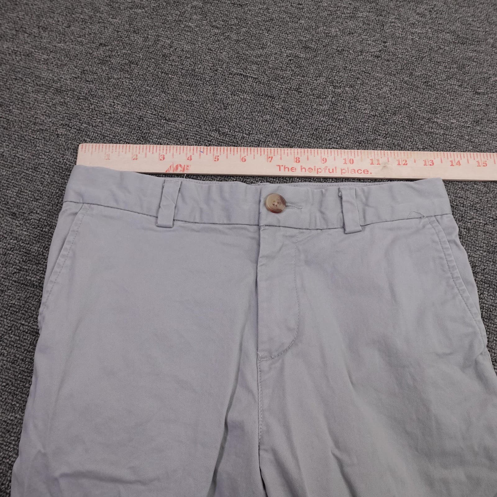 Vineyard Vines Pants Boys 12 Gray Chino Twill Stretch Straight Leg Casual - Thumbnail 6