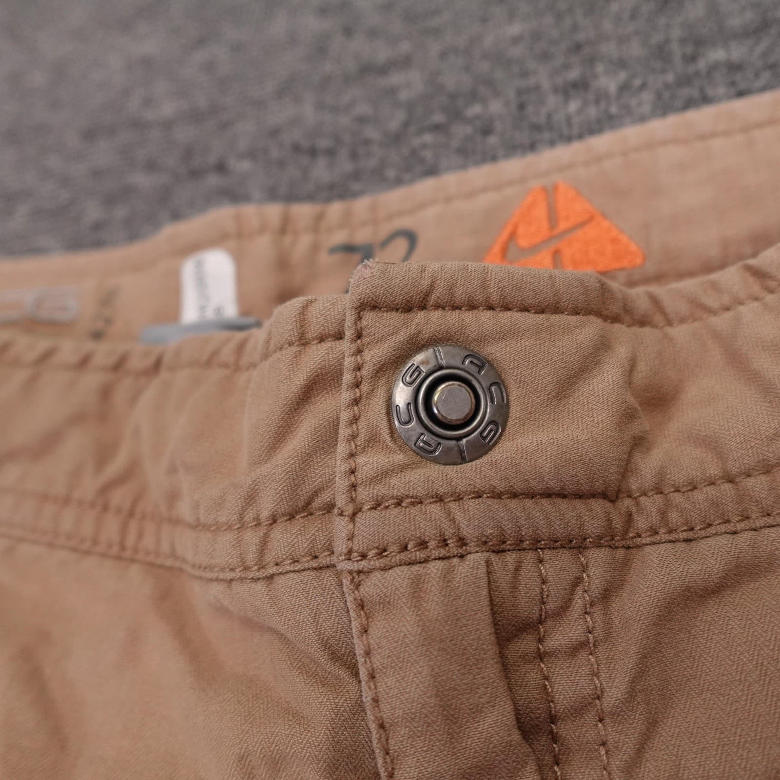 Vintage Nike ACG Convertible Cargo Pants Mens 38x32 Beige Baggy Y2K ACGM2008 - Thumbnail 4