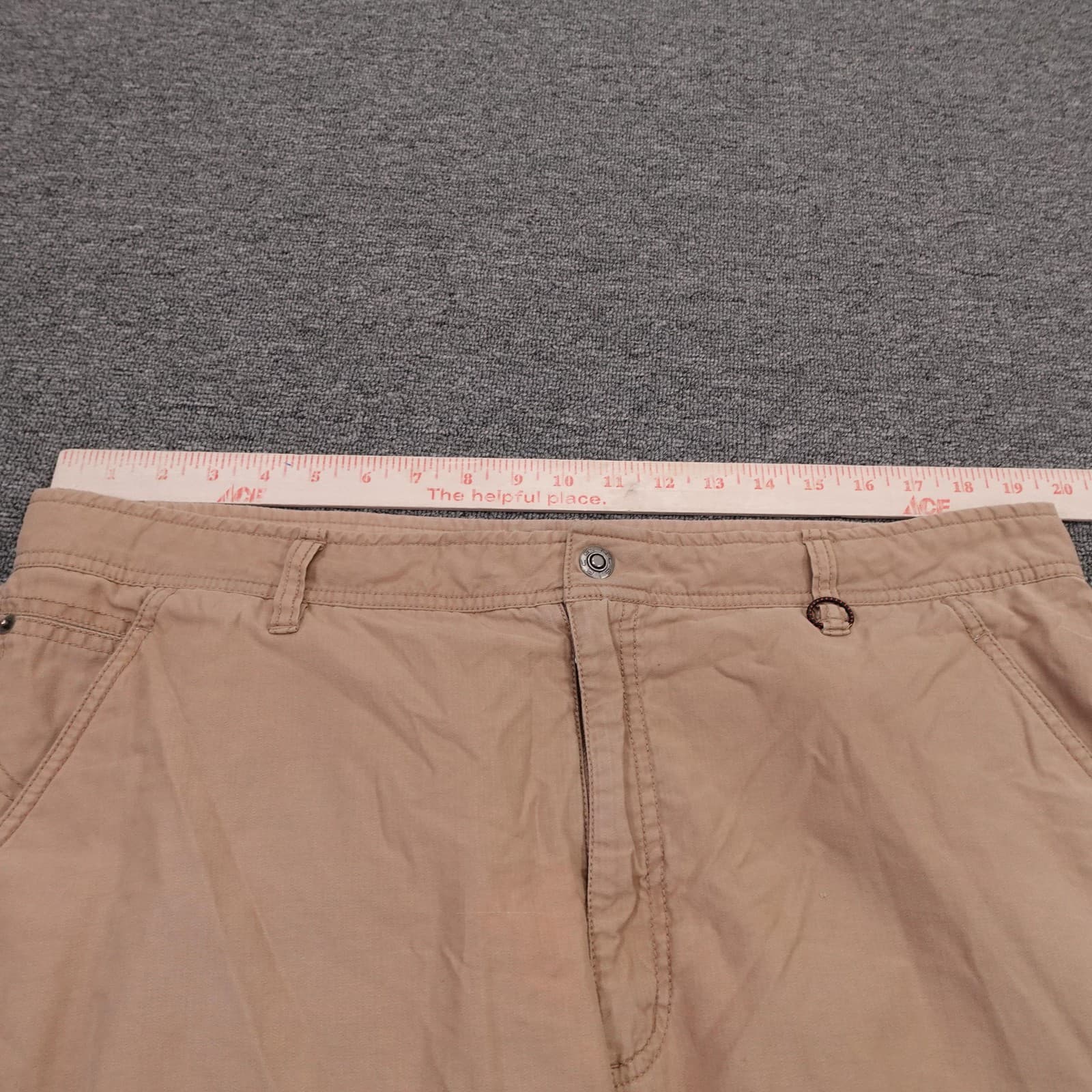 Vintage Nike ACG Convertible Cargo Pants Mens 38x32 Beige Baggy Y2K ACGM2008 - Thumbnail 12