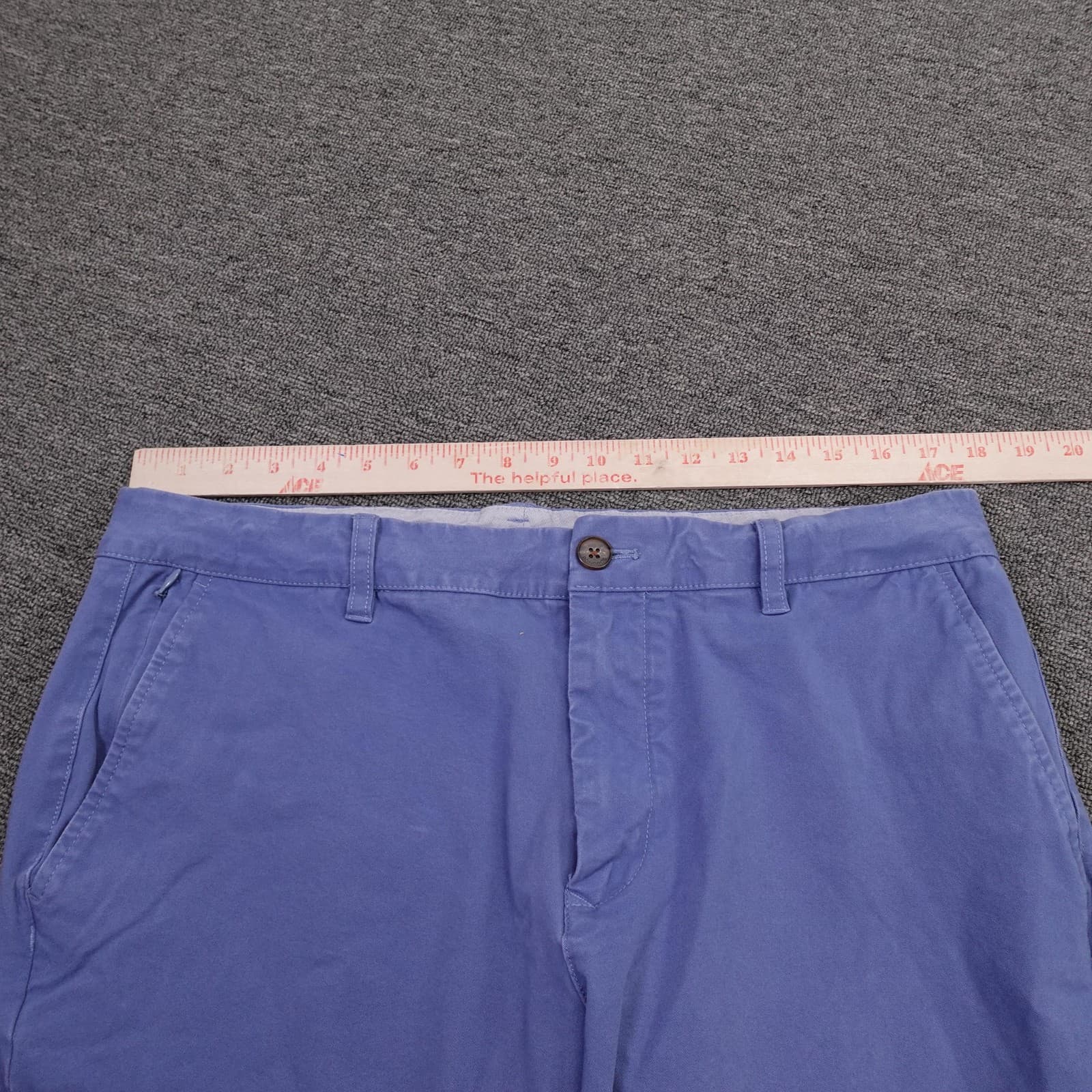 Bonobos Chino Pants Mens 34x29 Blue Athletic Fit Flat Front Straight Leg Casual - Thumbnail 7