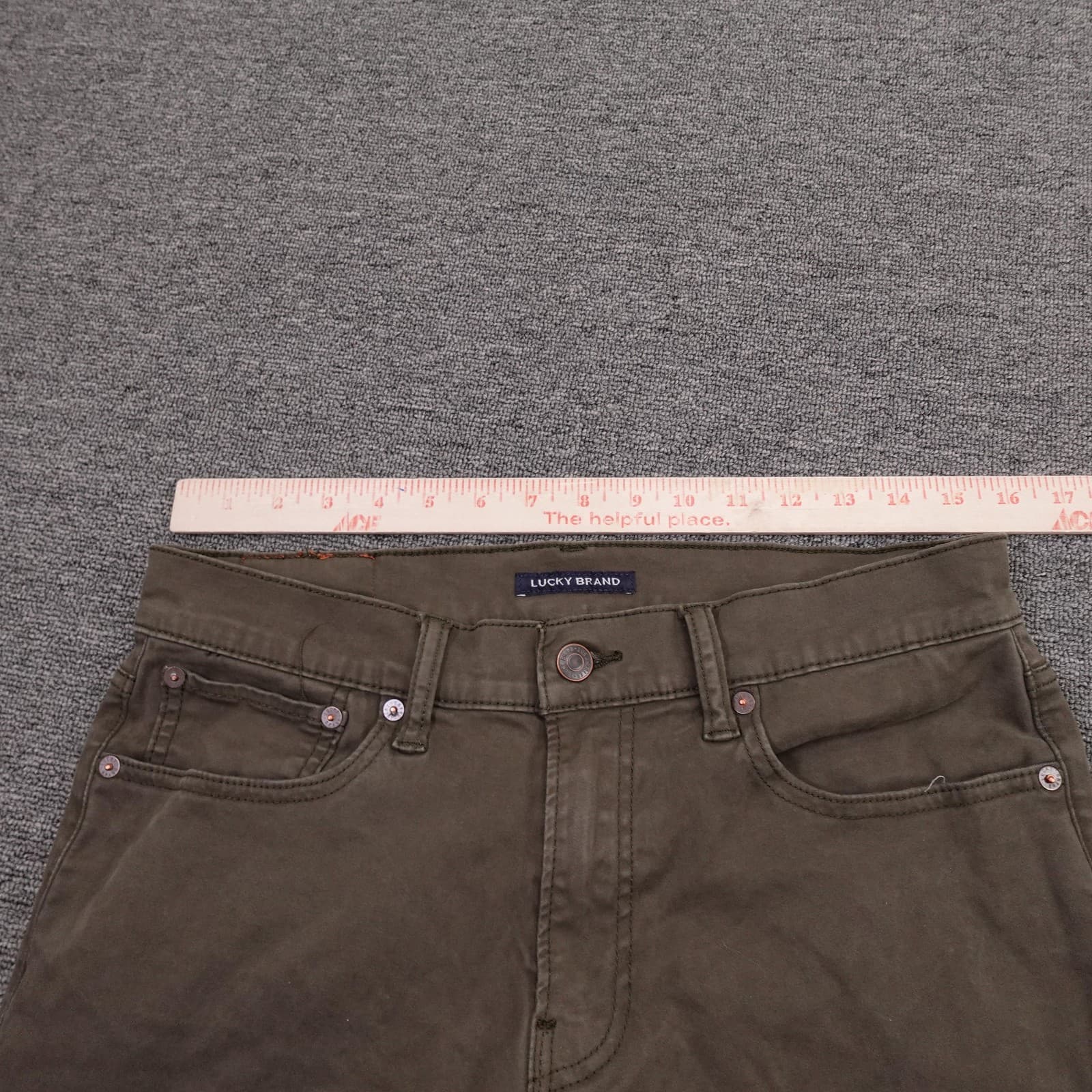 Lucky Brand Jeans Mens 30x31 Brown Medium Wash Straight Denim Casual Pants - Thumbnail 9