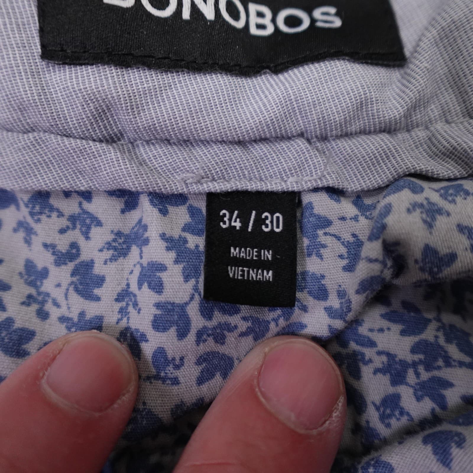 Bonobos Chino Pants Mens 34x29 Blue Athletic Fit Flat Front Straight Leg Casual - Thumbnail 4