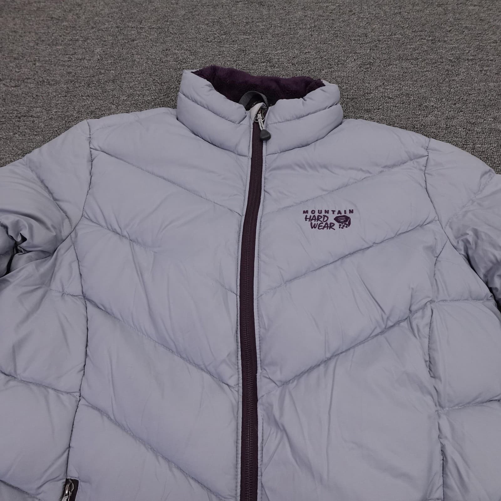Mountain Hardwear Jacket Womens Medium Purple Down Puffer Full Zip Outdoor Warm - Thumbnail 2