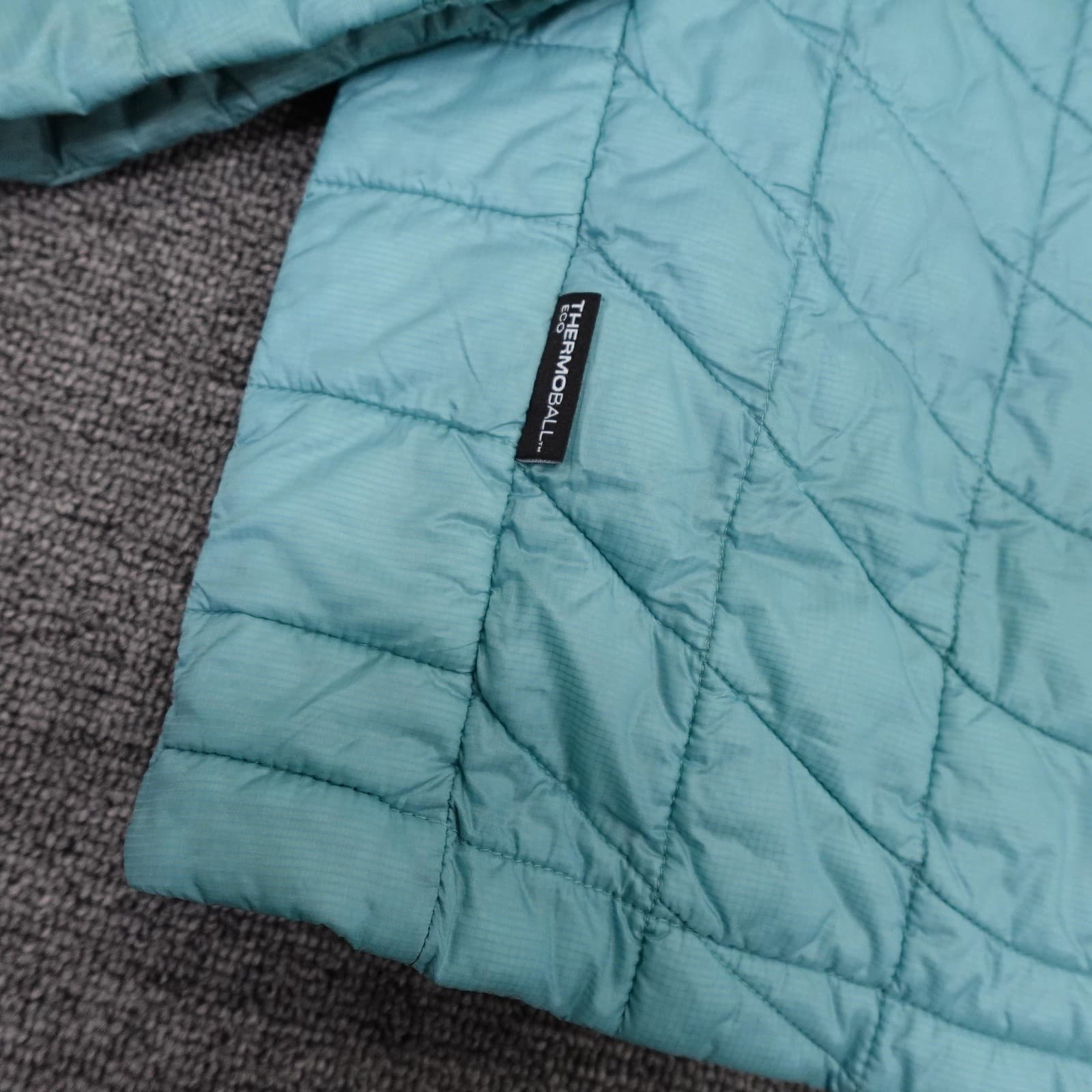 The North Face ThermoBall Eco Jacket Mens Large Blue Puffer Insulated Zip - Thumbnail 4