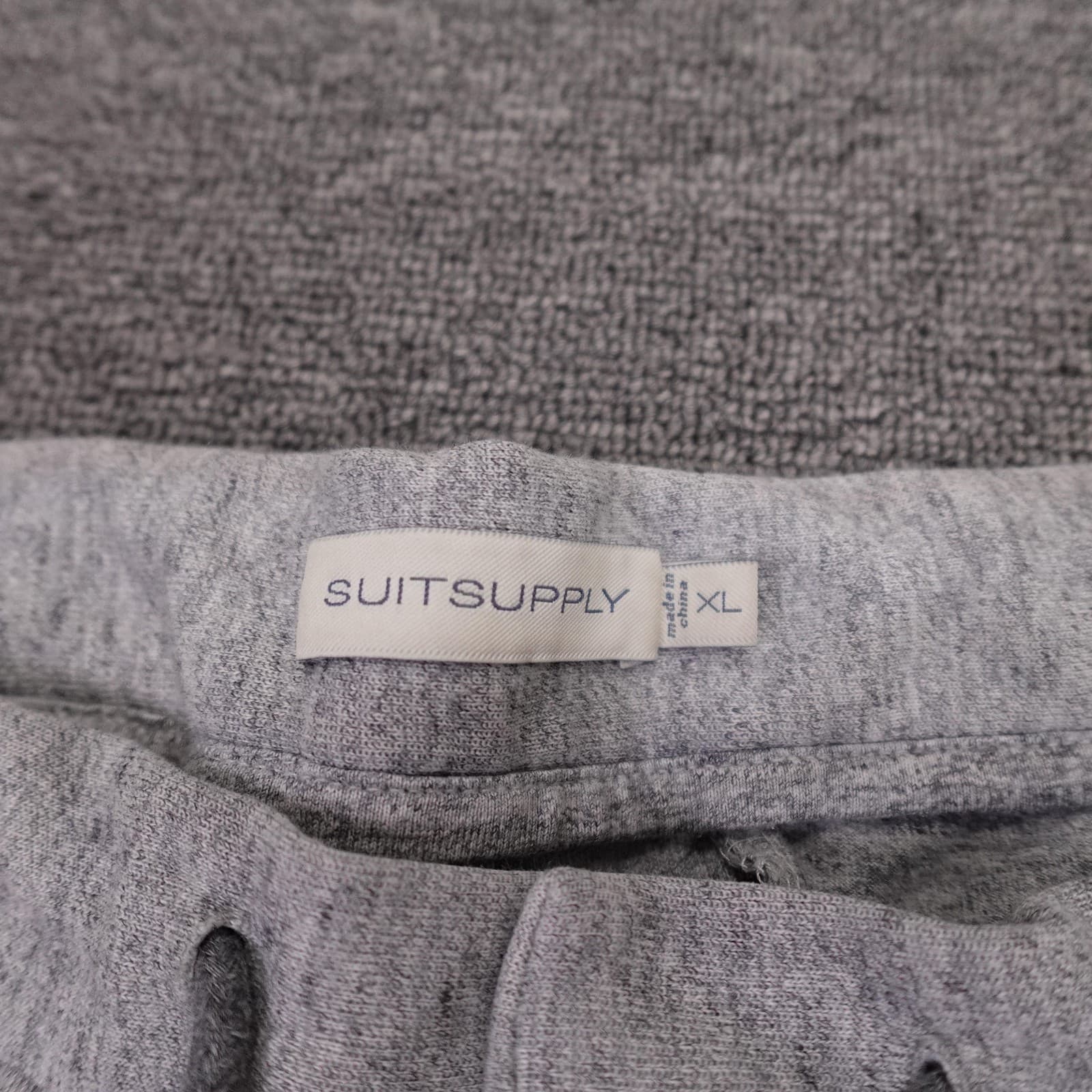 Suitsupply Pants Mens 34x27 Gray Fleece Jogger Sweatpants Elastic Waist Pockets - Thumbnail 3