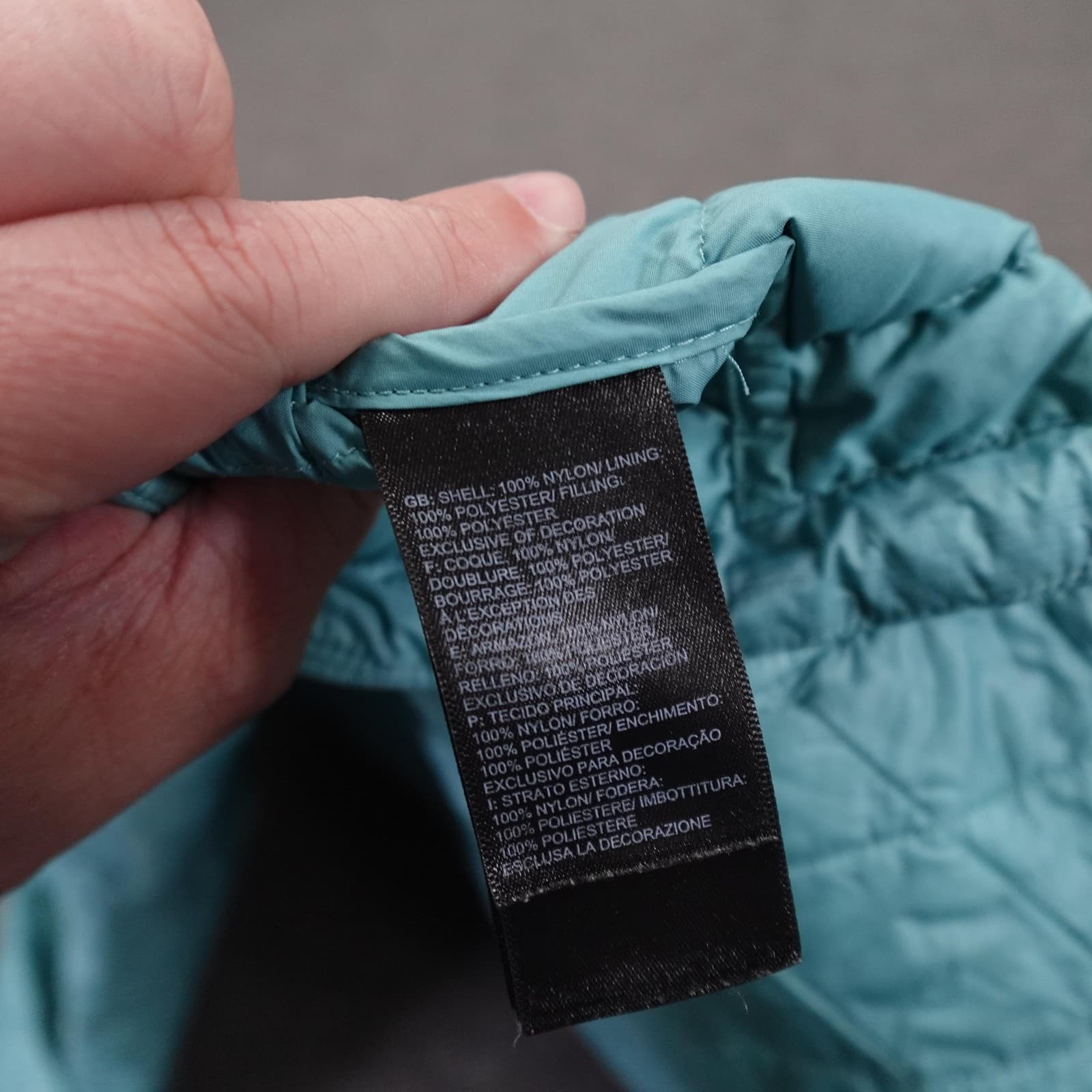 The North Face ThermoBall Eco Jacket Mens Large Blue Puffer Insulated Zip - Thumbnail 8