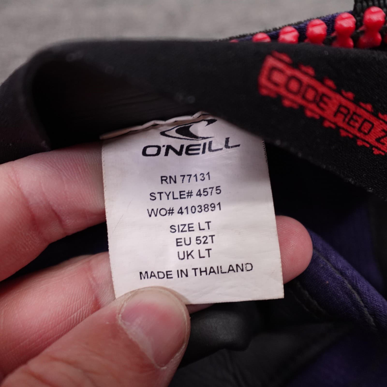 O'Neill Psycho Tech Wetsuit Mens Large Tall 4/3mm FUZE Chest Zip Surf Neoprene - Thumbnail 6