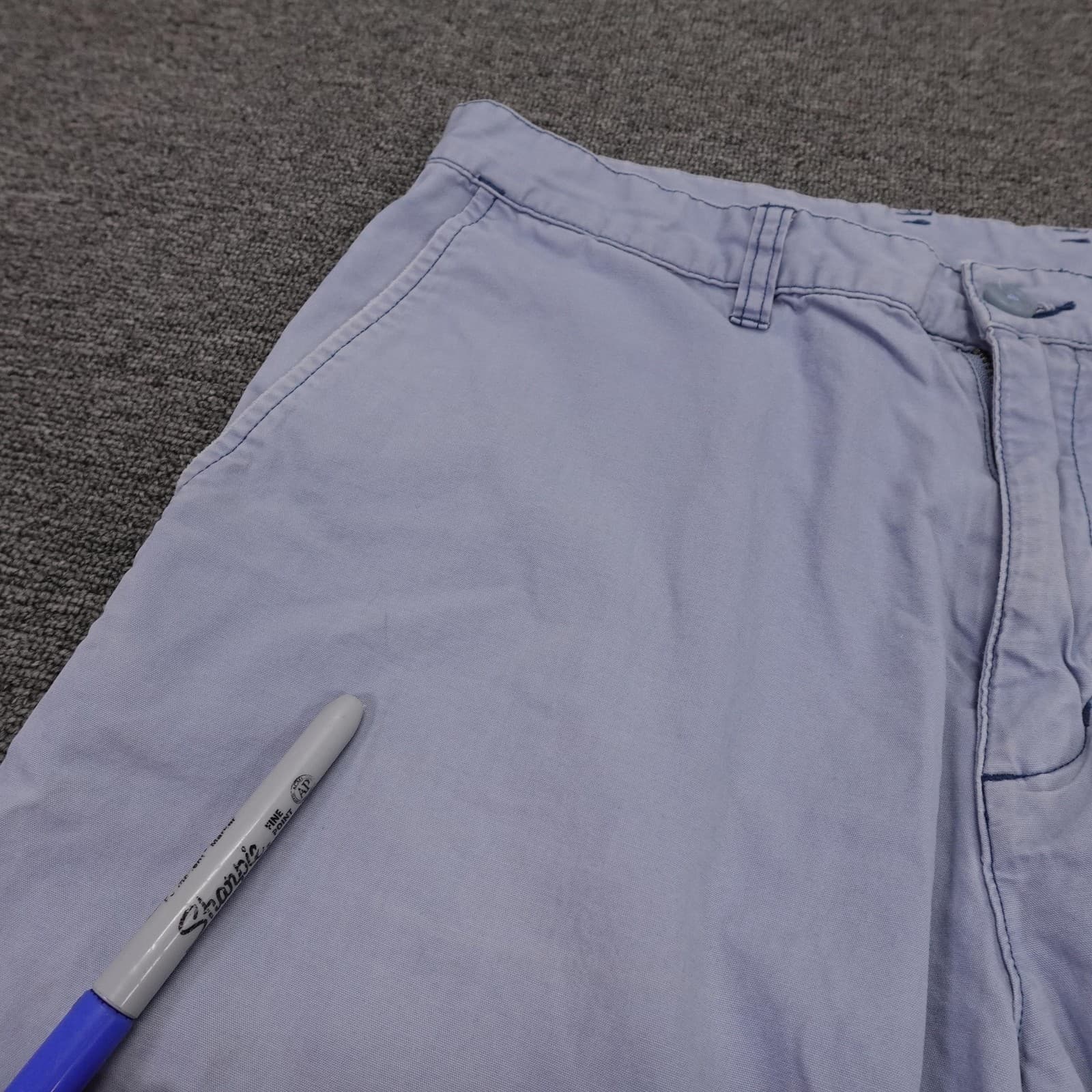 Patagonia Shorts Mens 33 Blue Organic Cotton Chino Canvas 11 Inseam Casual - Thumbnail 3