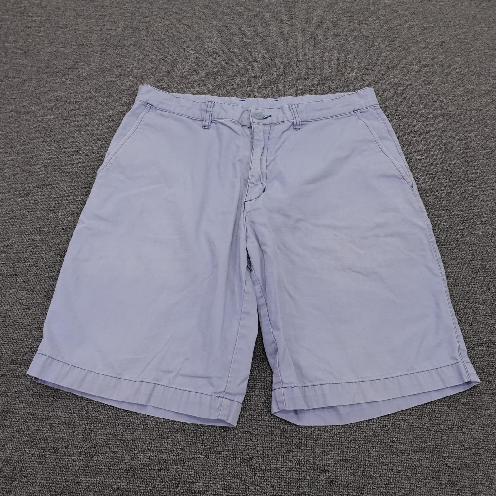 Patagonia Shorts Mens 33 Blue Organic Cotton Chino Canvas 11 Inseam Casual