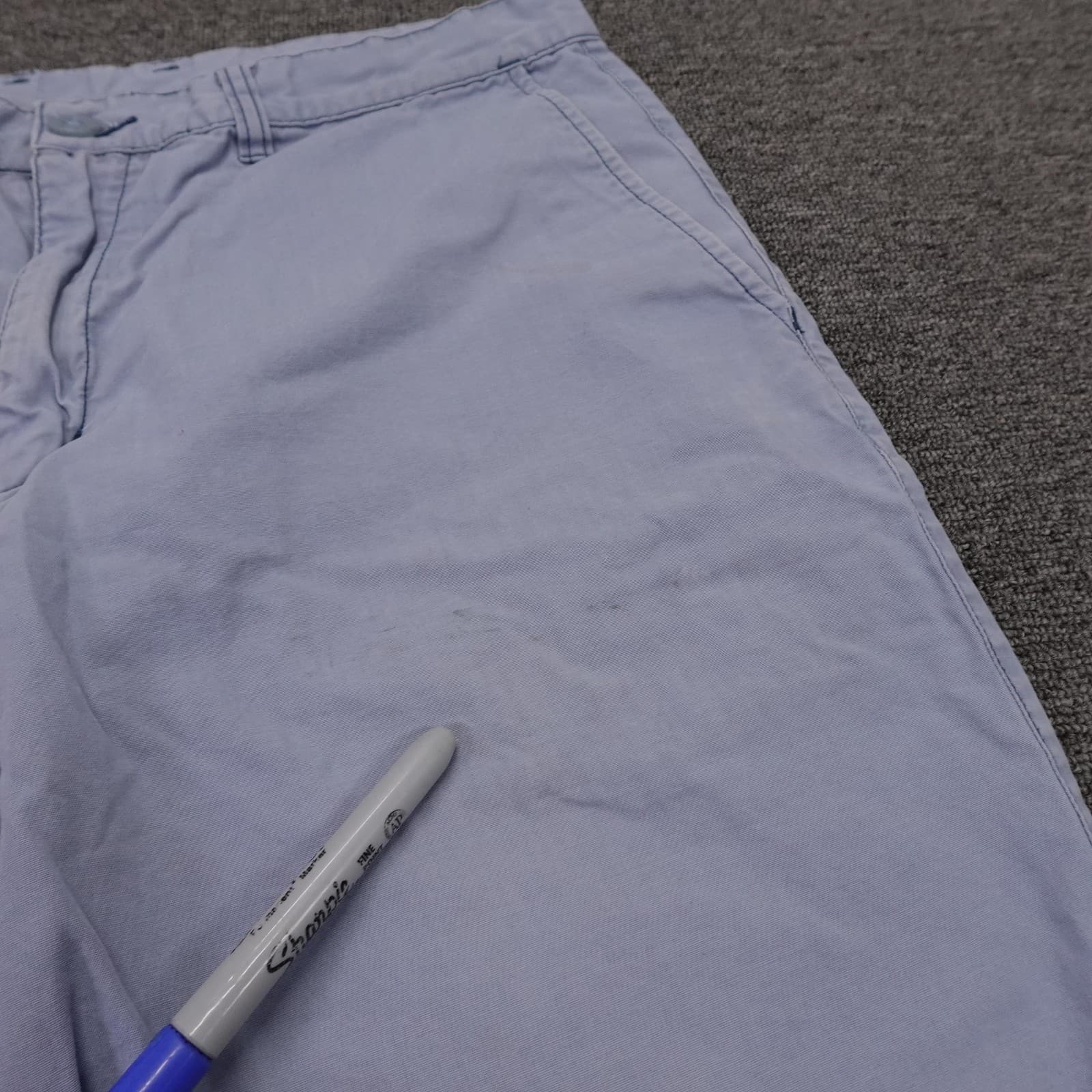 Patagonia Shorts Mens 33 Blue Organic Cotton Chino Canvas 11 Inseam Casual - Thumbnail 2