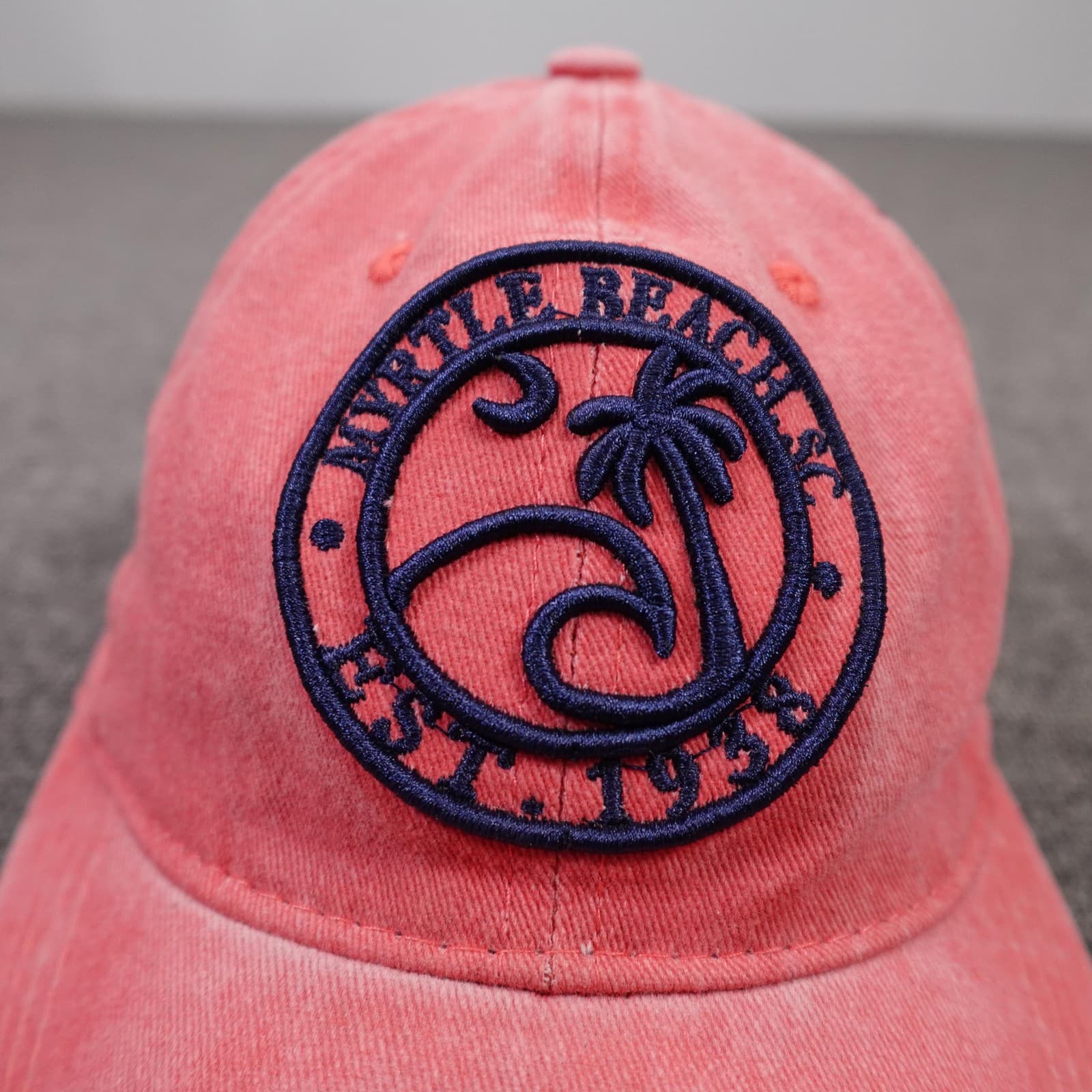 Tsunami Surf Shop Hat Cap Strap Back Mens One Size Pink Myrtle Beach Baseball - Thumbnail 2