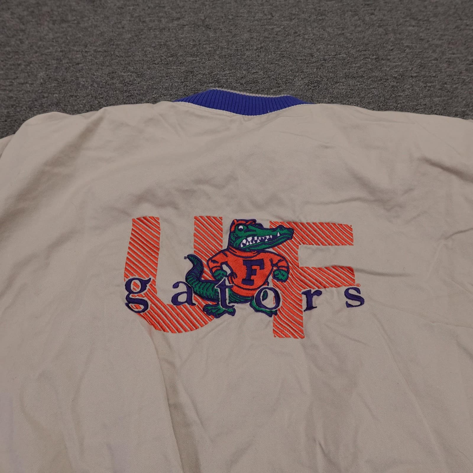 Vintage Florida Gators Jacket Mens XL Beige NCAA Football The Game UF 90s - Thumbnail 9
