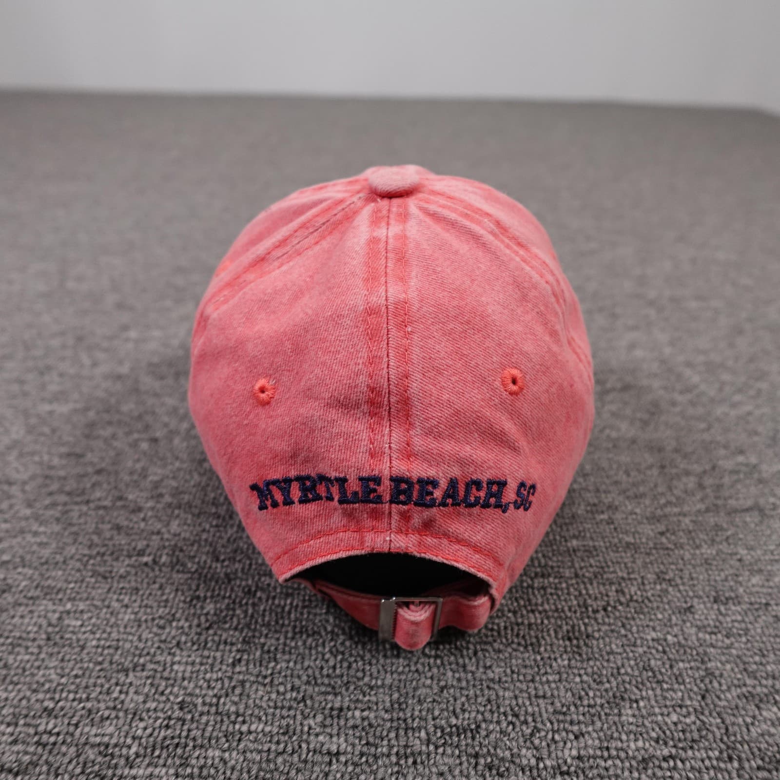 Tsunami Surf Shop Hat Cap Strap Back Mens One Size Pink Myrtle Beach Baseball - Thumbnail 4