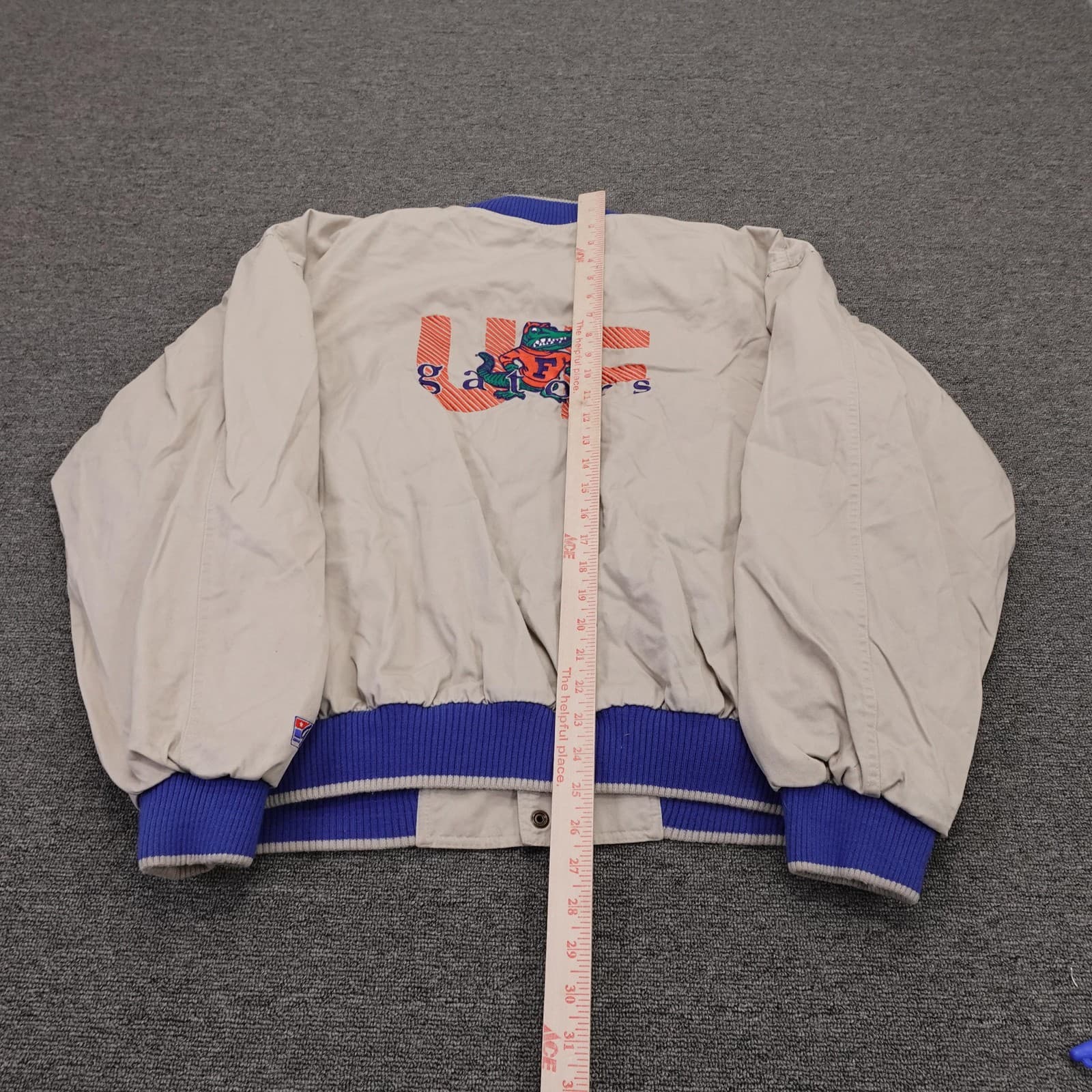 Vintage Florida Gators Jacket Mens XL Beige NCAA Football The Game UF 90s - Thumbnail 11
