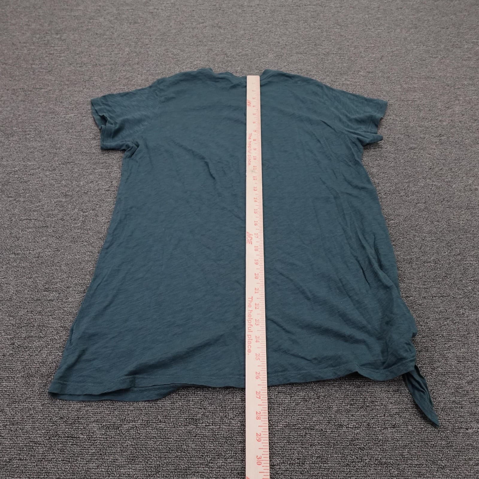 Stateside T-Shirt Dress Womens Medium Blue Short Sleeve Side Knot Supima Cotton - Thumbnail 5