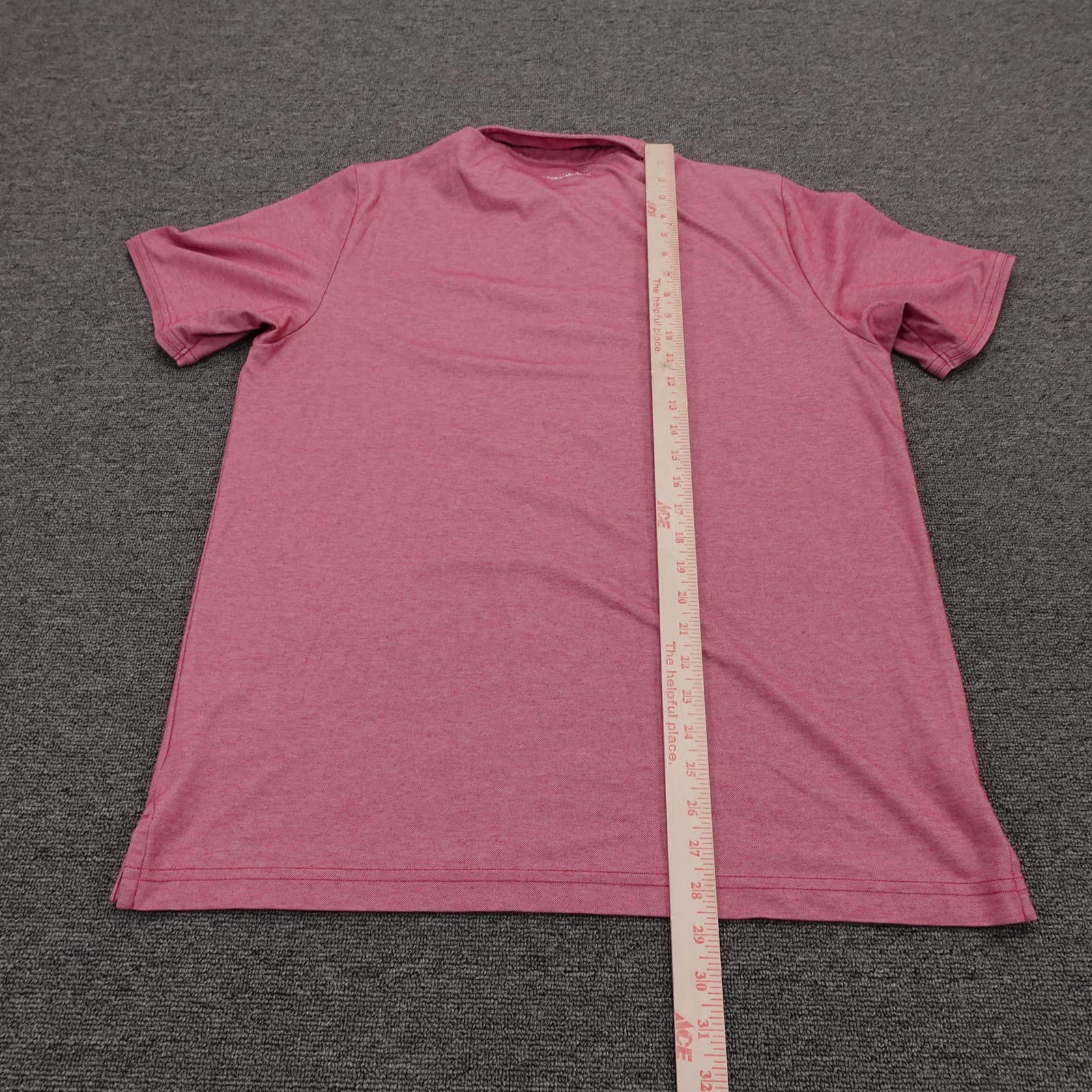 Travis Mathew Polo Shirt Mens Large Pink Heather Pima Cotton Jersey Golf Top - Thumbnail 5