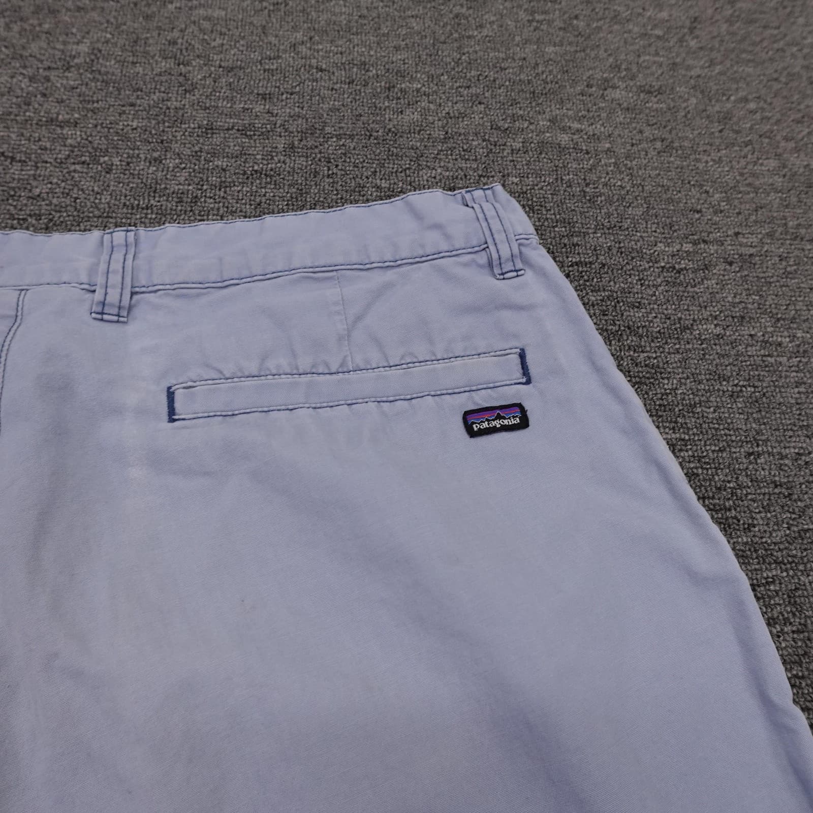 Patagonia Shorts Mens 33 Blue Organic Cotton Chino Canvas 11 Inseam Casual - Thumbnail 7