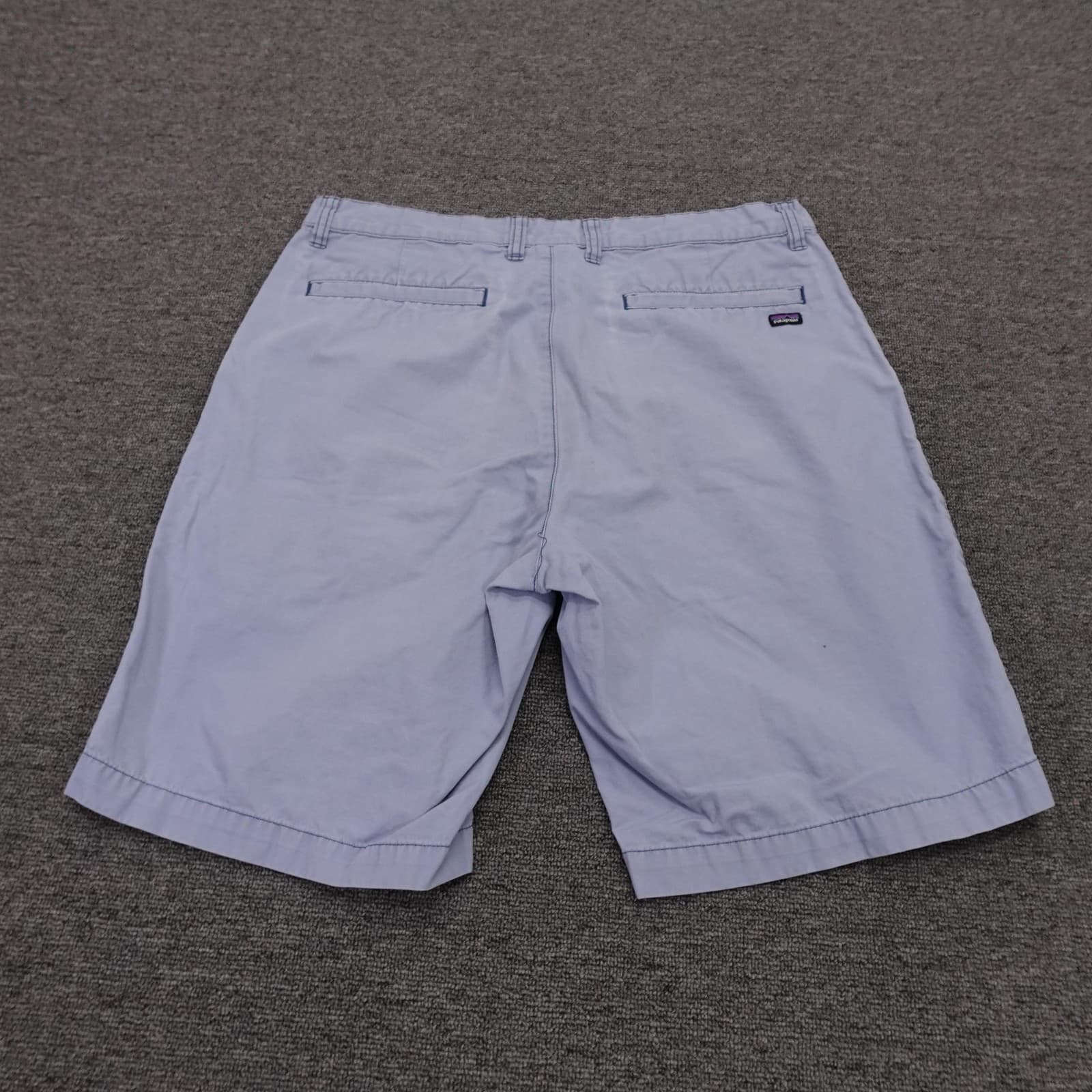 Patagonia Shorts Mens 33 Blue Organic Cotton Chino Canvas 11 Inseam Casual - Thumbnail 8