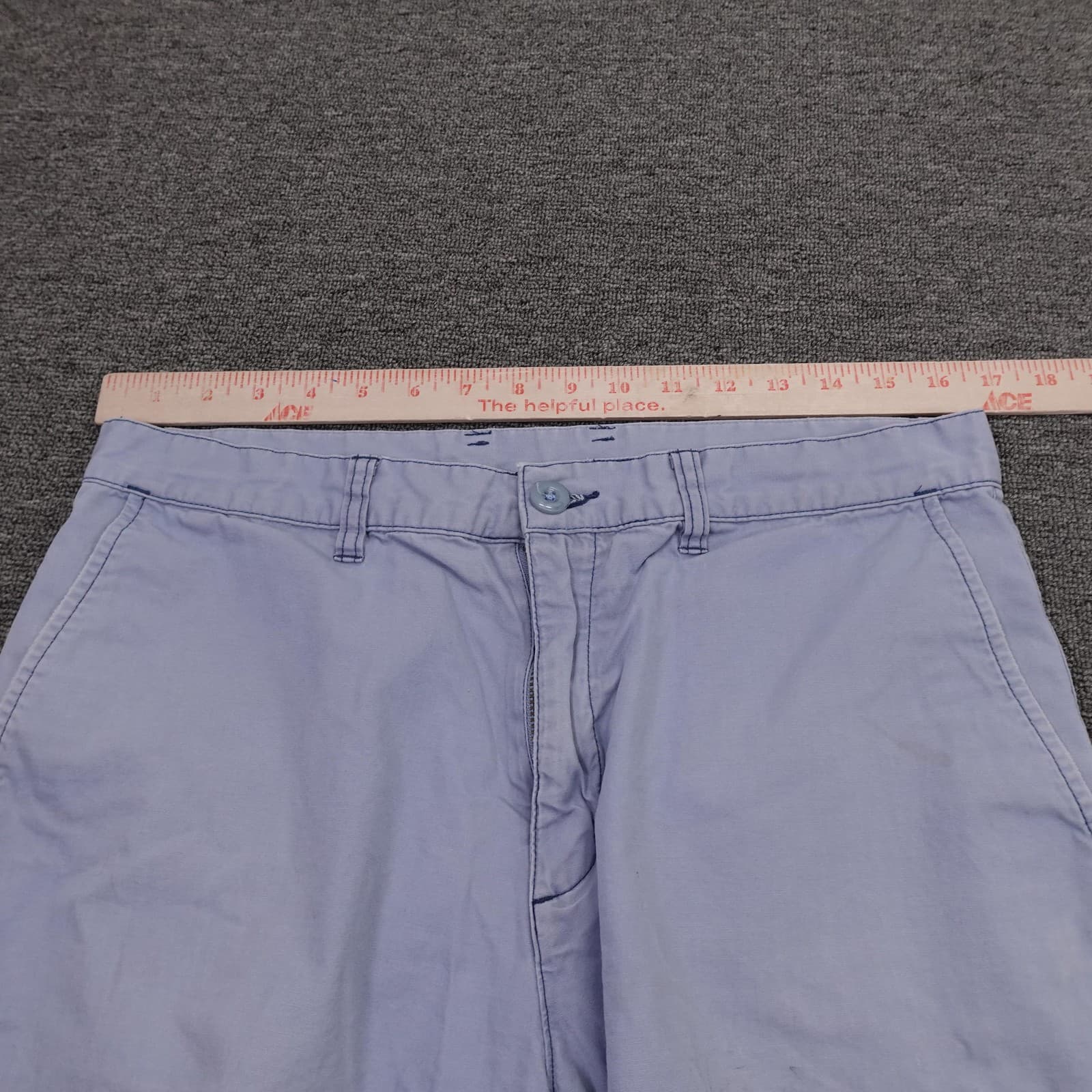 Patagonia Shorts Mens 33 Blue Organic Cotton Chino Canvas 11 Inseam Casual - Thumbnail 9