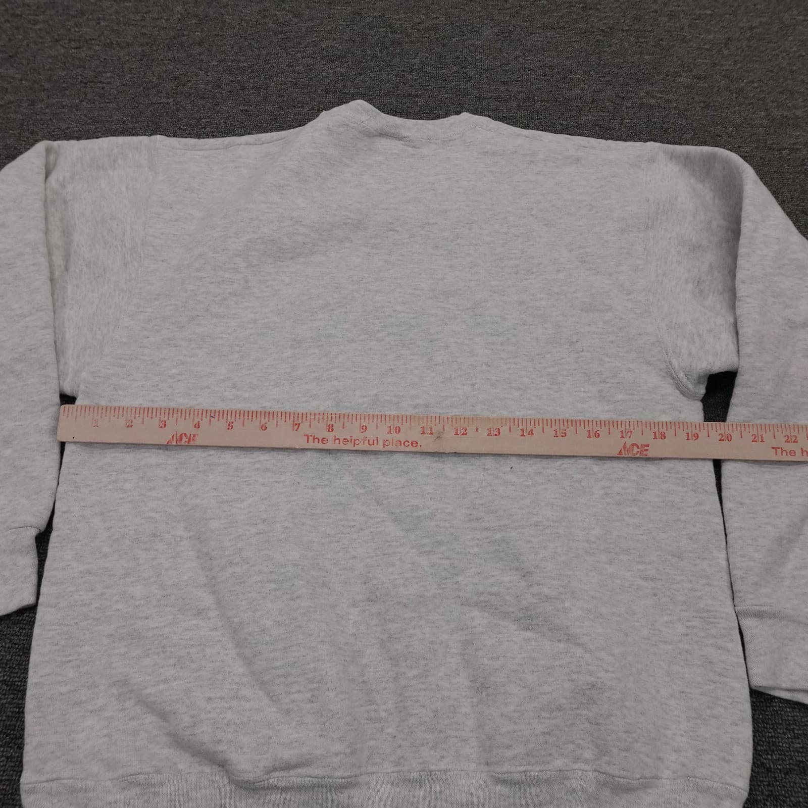 Vintage Fruit Of The Loom Sweatshirt Mens Medium Gray Lifeguard Graphic 90s - Thumbnail 5