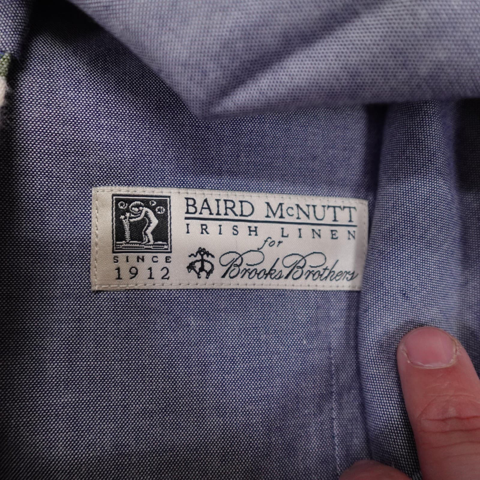 Brooks Brothers Suit Vest Mens 44 Multicolor Plaid Linen Baird McNutt Madison - Thumbnail 8