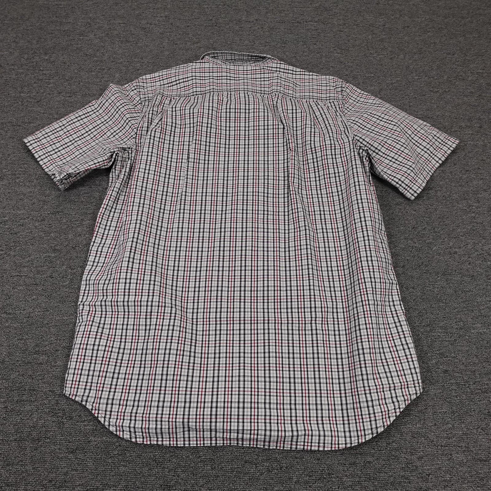Carhartt Shirt Mens LT White Plaid Relaxed Fit Hiking Outdoor Workwear - Thumbnail 6