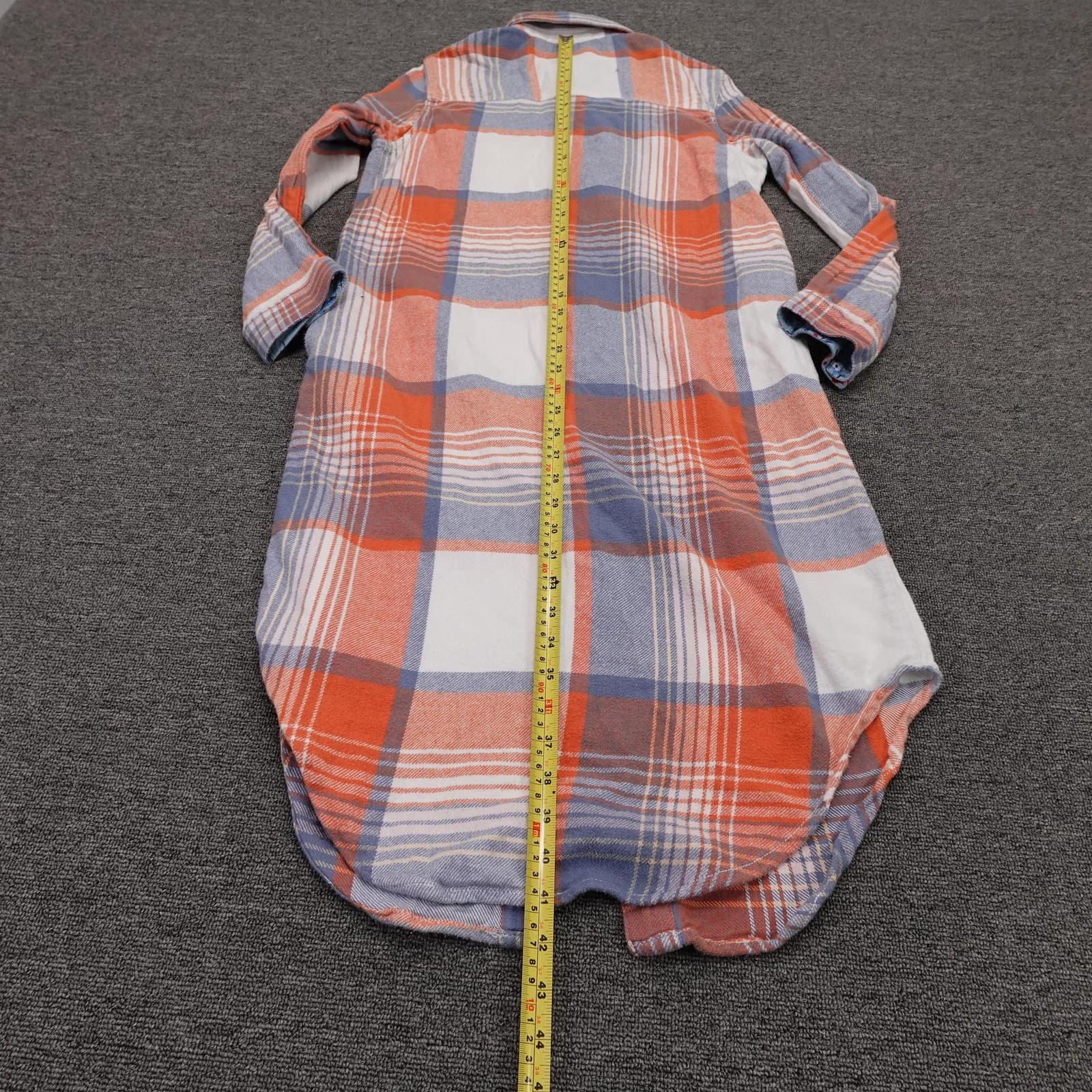Sundance Shirt Dress Womens Small Multicolor Plaid Flannel Button Front Midi - Thumbnail 5