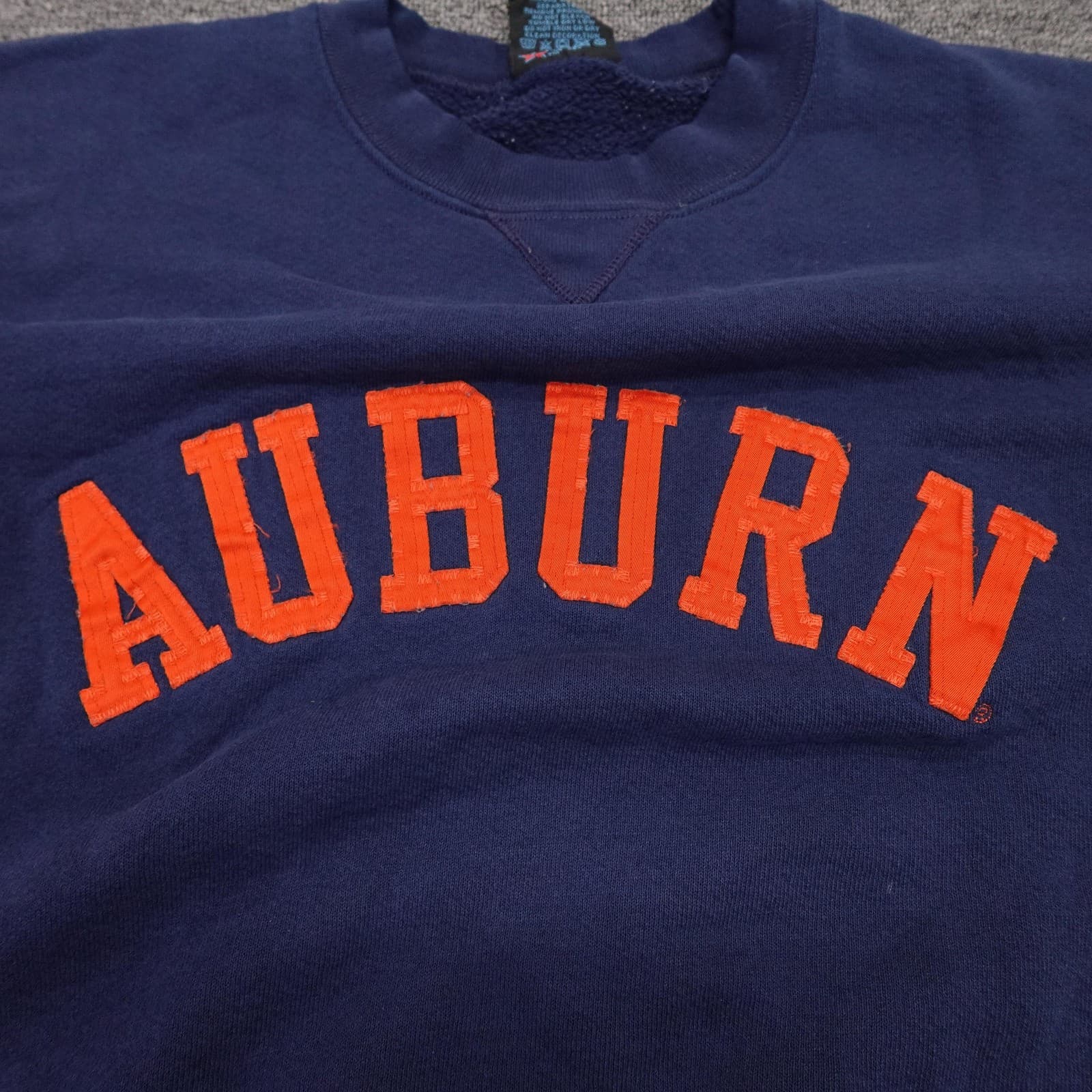 Vintage Auburn Tigers Sweatshirt Mens Large Blue NCAA Football Soffe Crewneck - Thumbnail 5