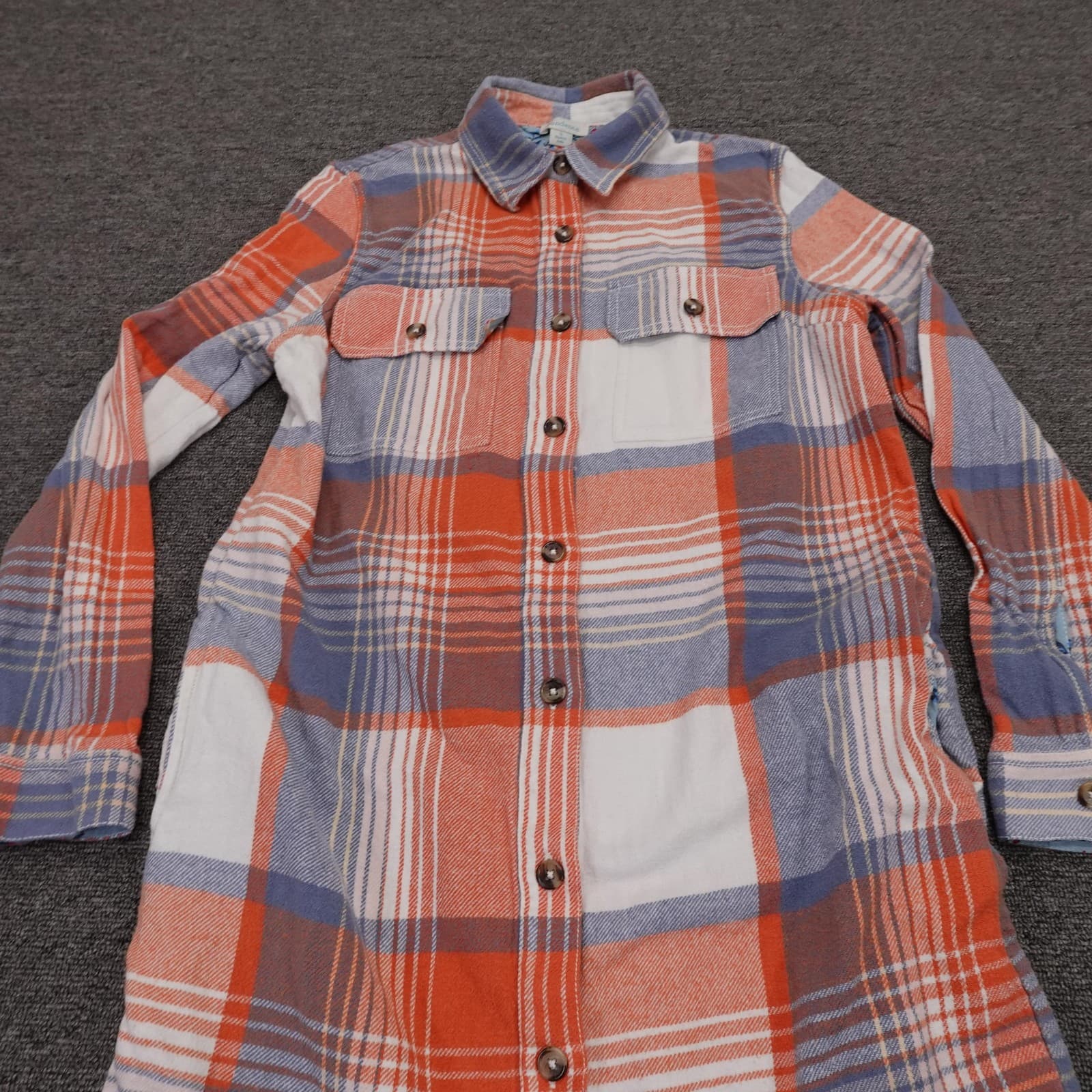 Sundance Shirt Dress Womens Small Multicolor Plaid Flannel Button Front Midi - Thumbnail 2