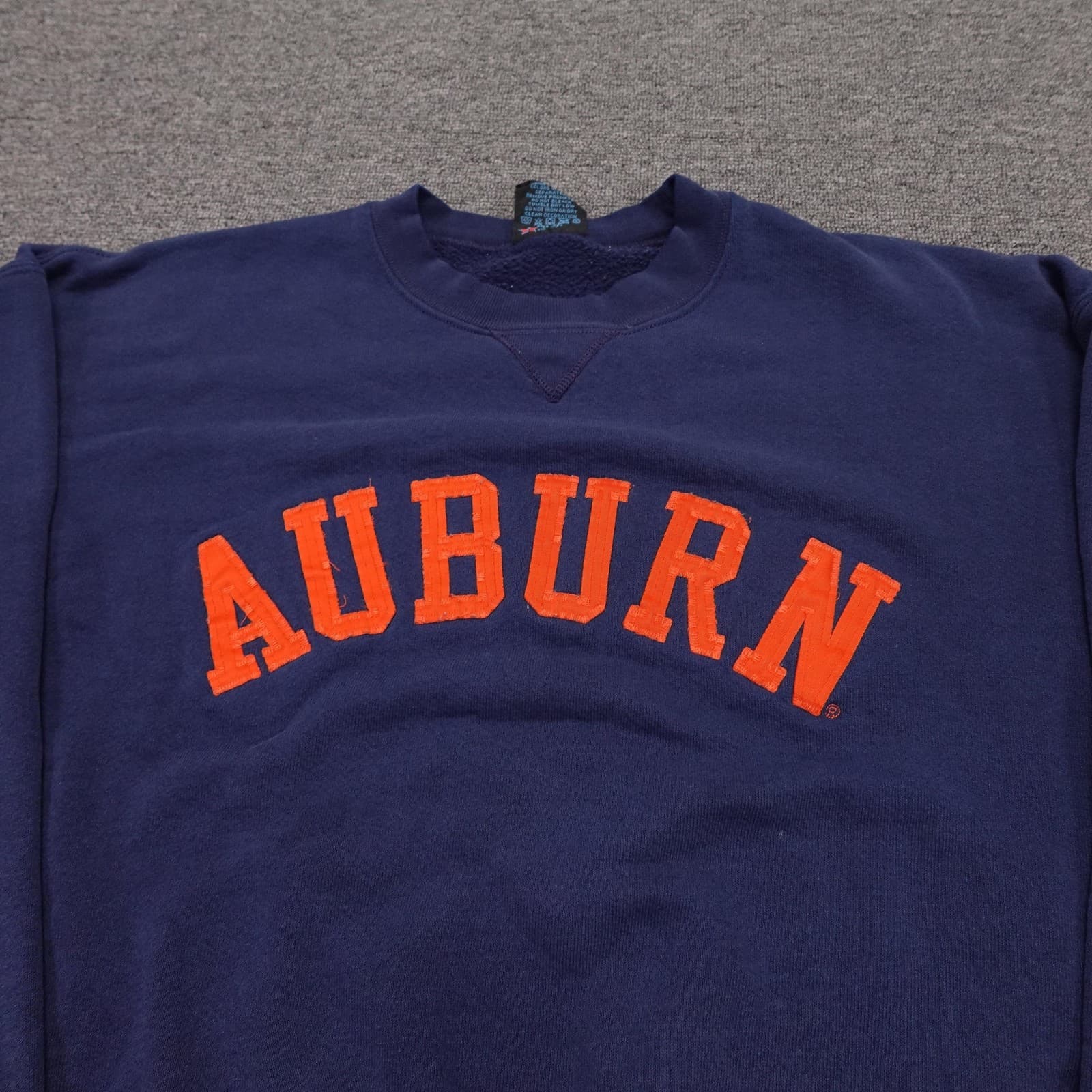 Vintage Auburn Tigers Sweatshirt Mens Large Blue NCAA Football Soffe Crewneck - Thumbnail 2
