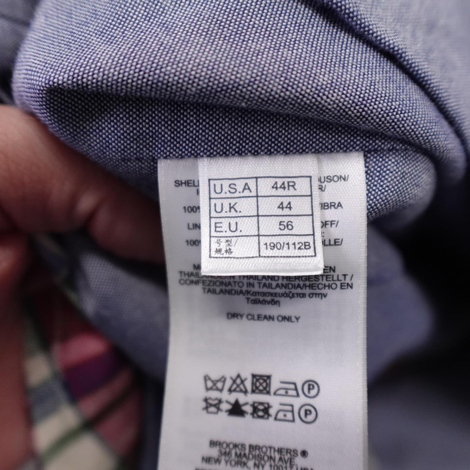 Brooks Brothers Suit Vest Mens 44 Multicolor Plaid Linen Baird McNutt Madison - Thumbnail 9