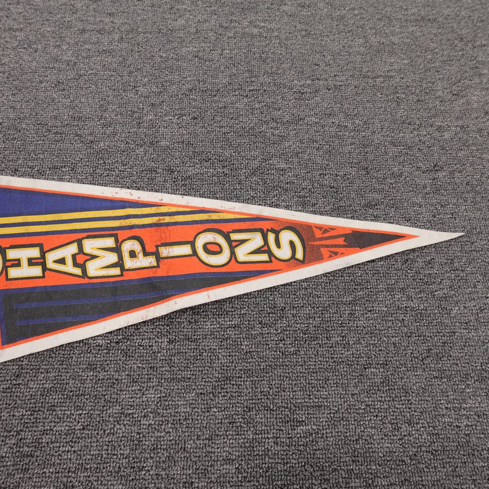 Vintage Denver Broncos Pennant Blue NFL Football Super Bowl Champions Lot Of 2 - Thumbnail 2