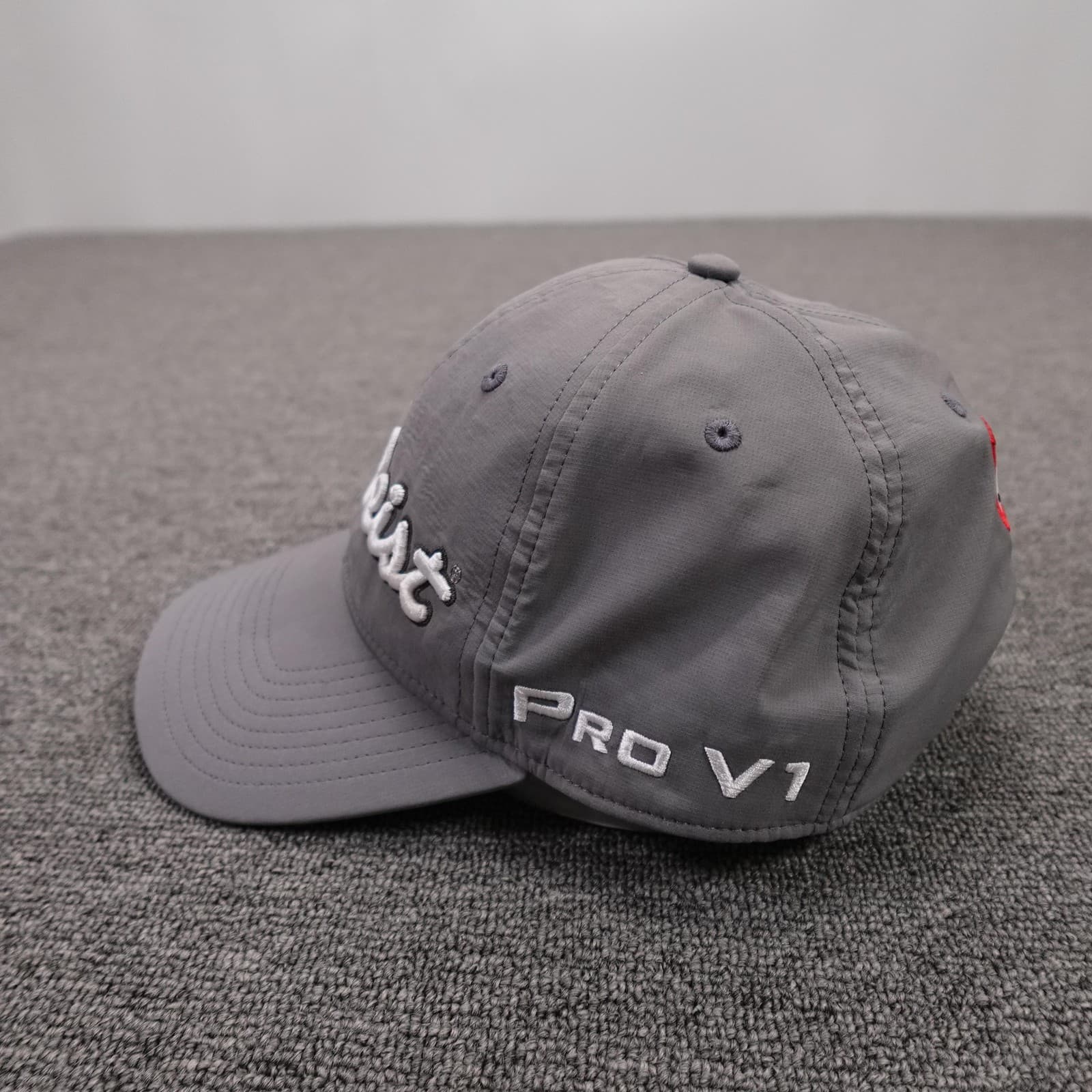 Titleist Hat Cap Strap Back Mens One Size Gray Pro V1 Golf Performance - Thumbnail 3