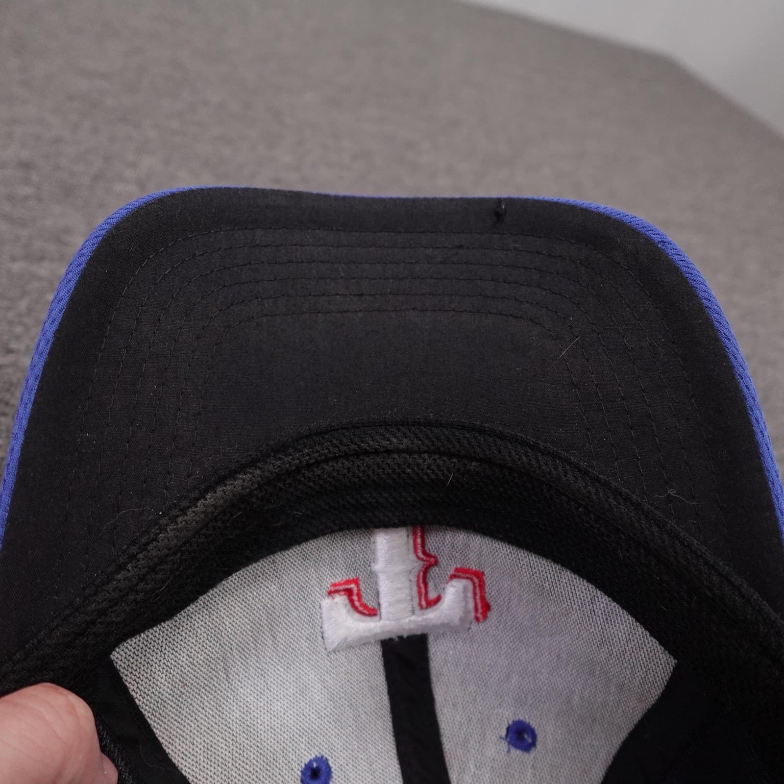 Texas Rangers Hat Cap Strap Back Mens One Size Blue MLB Baseball OC Sports - Thumbnail 8