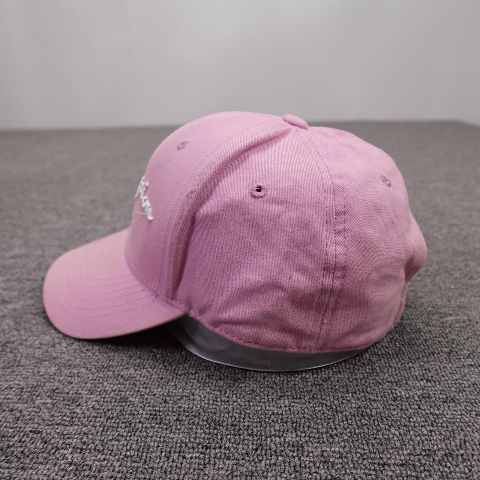 Champion Hat Cap Strap Back Mens One Size Pink Twill Baseball Logo Embroidered - Thumbnail 3