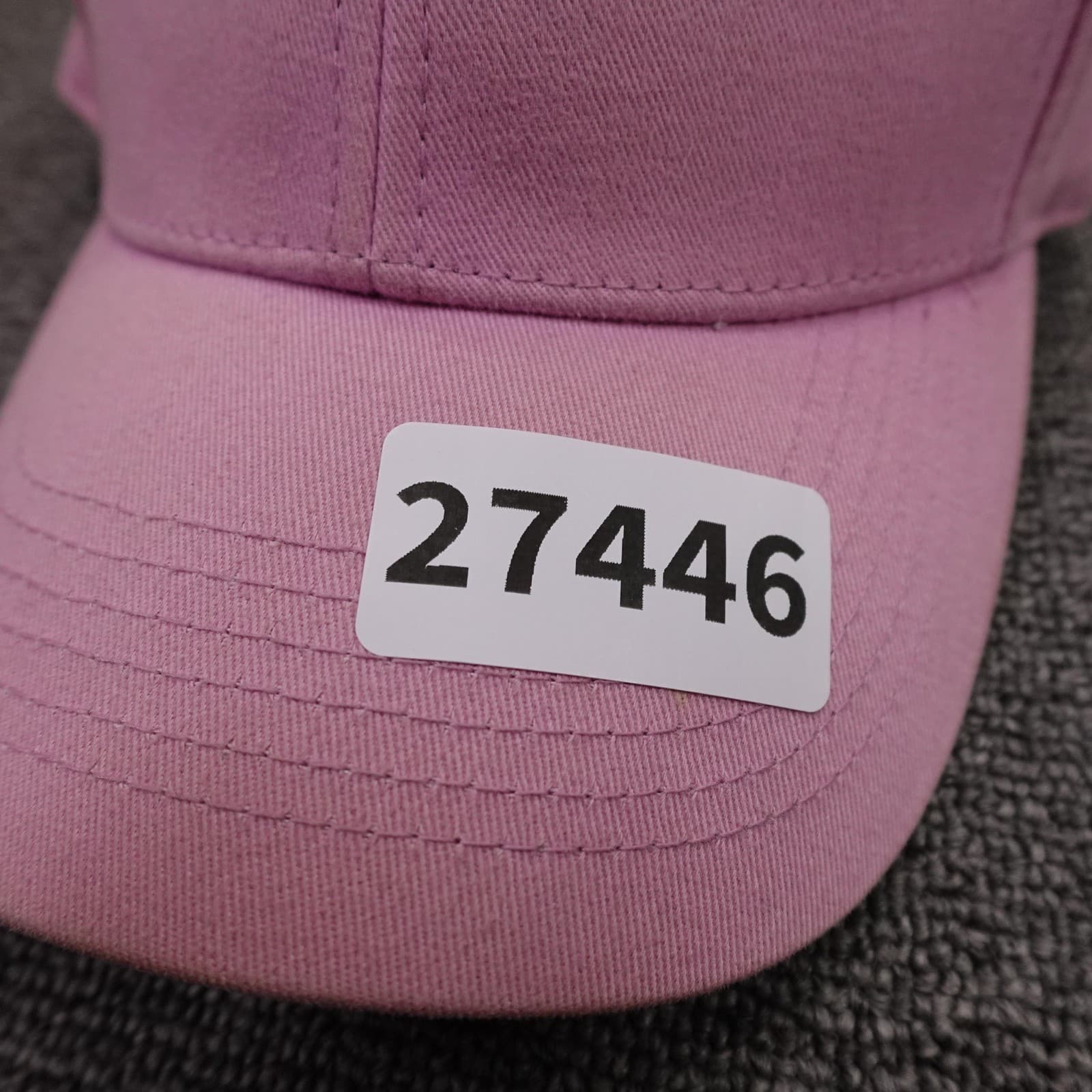 Champion Hat Cap Strap Back Mens One Size Pink Twill Baseball Logo Embroidered - Thumbnail 11