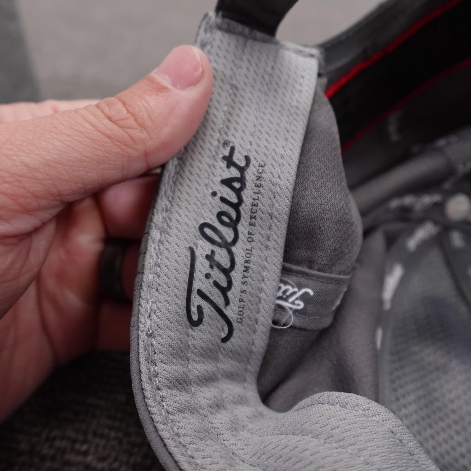 Titleist Hat Cap Strap Back Mens One Size Gray Pro V1 Golf Performance - Thumbnail 6