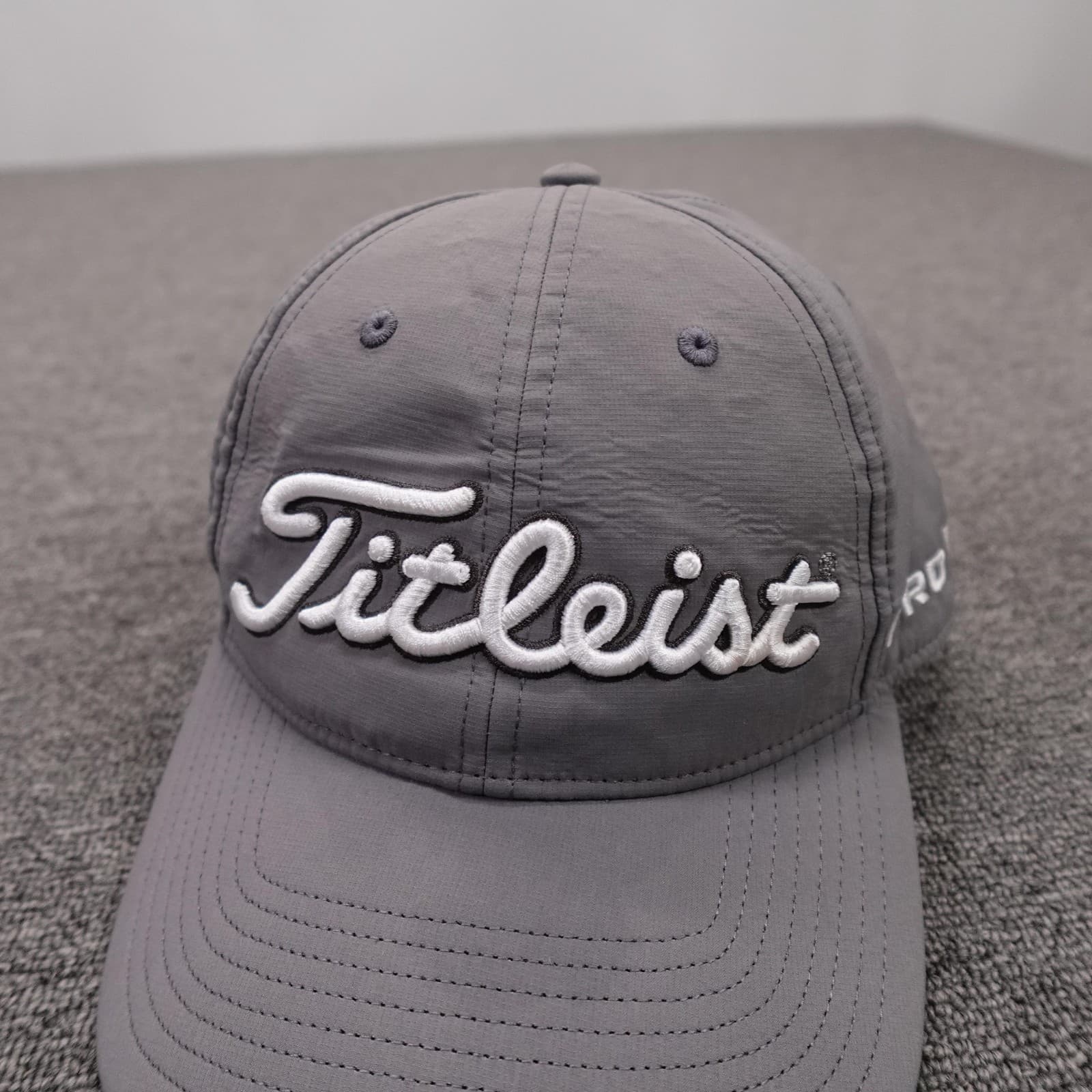 Titleist Hat Cap Strap Back Mens One Size Gray Pro V1 Golf Performance - Thumbnail 2