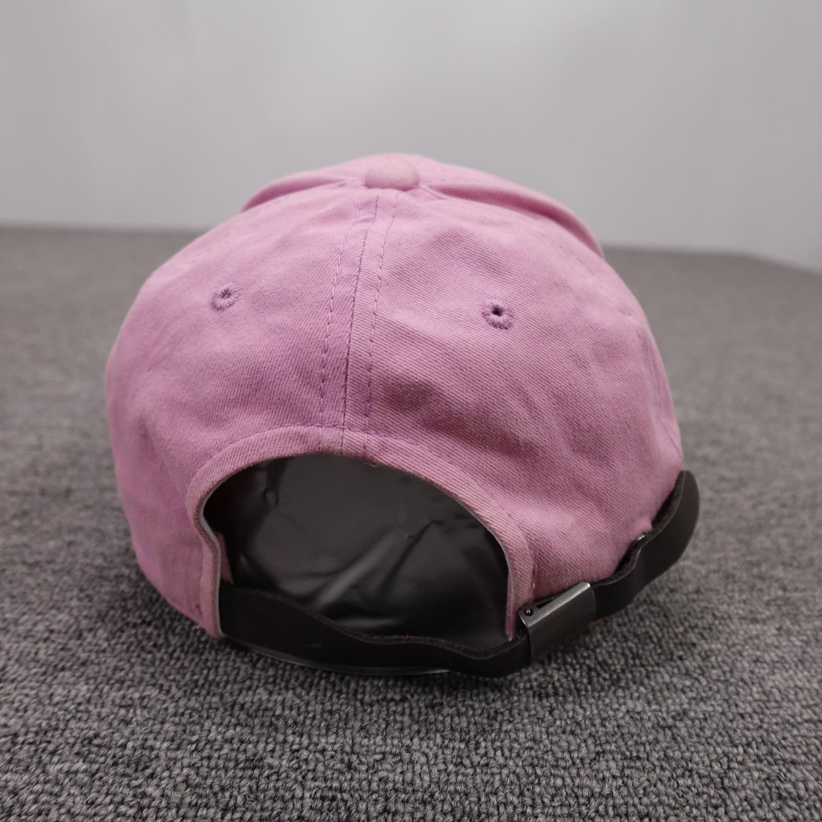 Champion Hat Cap Strap Back Mens One Size Pink Twill Baseball Logo Embroidered - Thumbnail 4