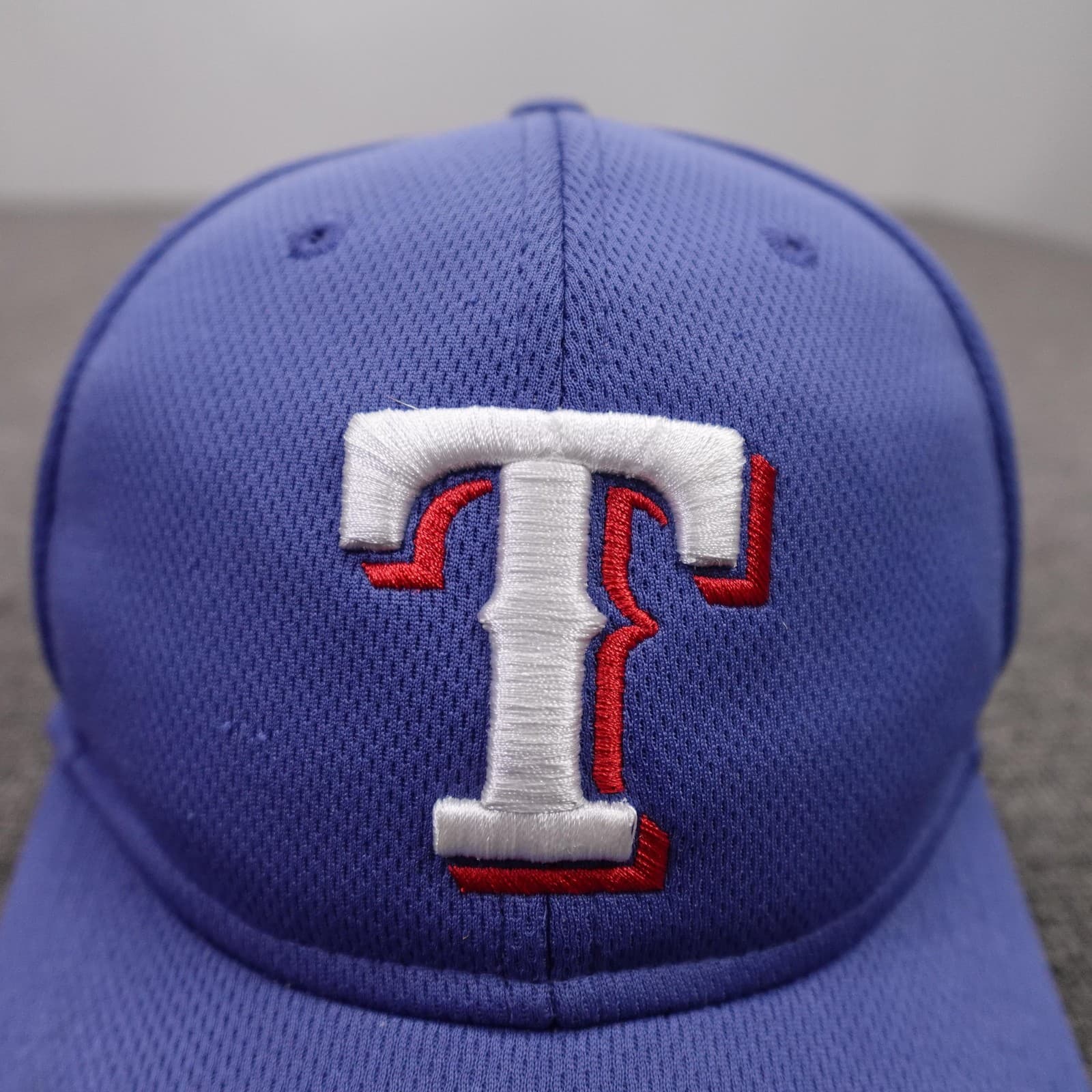 Texas Rangers Hat Cap Strap Back Mens One Size Blue MLB Baseball OC Sports - Thumbnail 2
