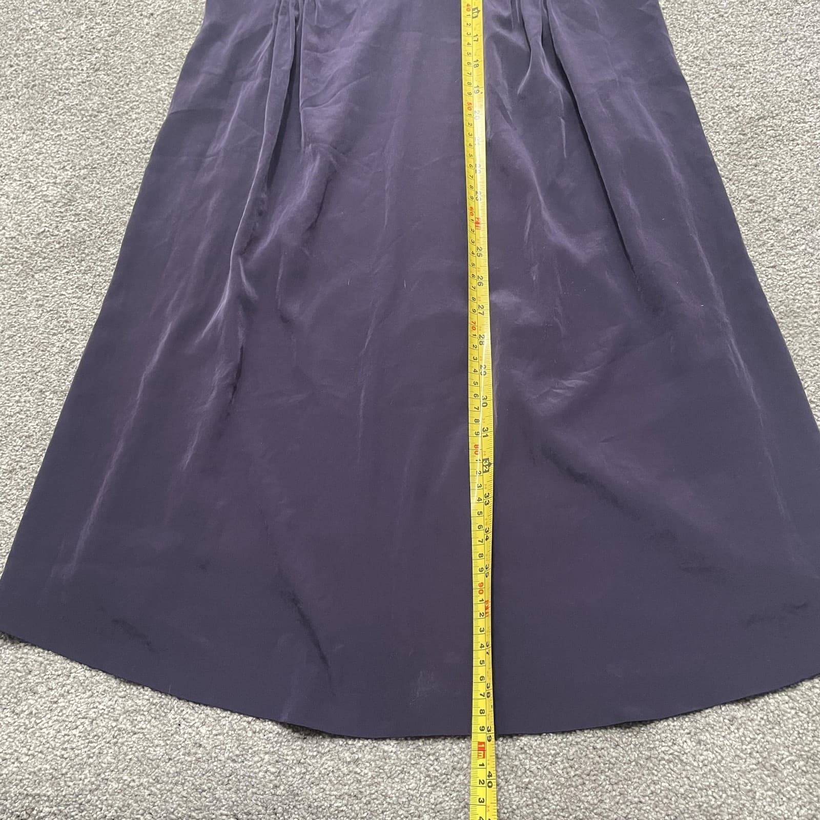 Gap Maternity Dress Women Small Purple Ruffle V-Neck Sleeveless Empire Waist - Thumbnail 5