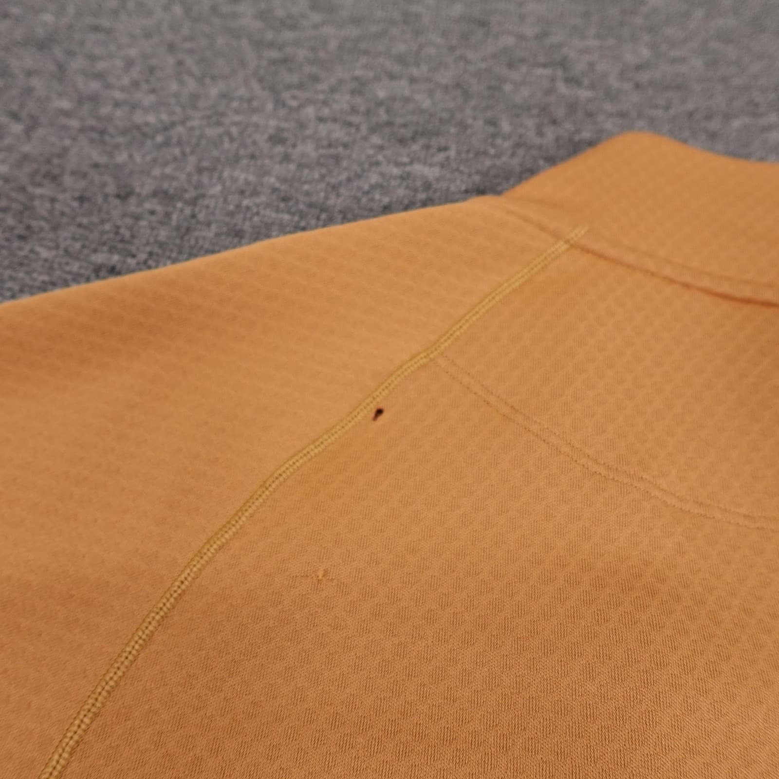 Patagonia Capilene Midweight Pullover Mens Small Orange 1/4 Zip Base Layer - Thumbnail 10