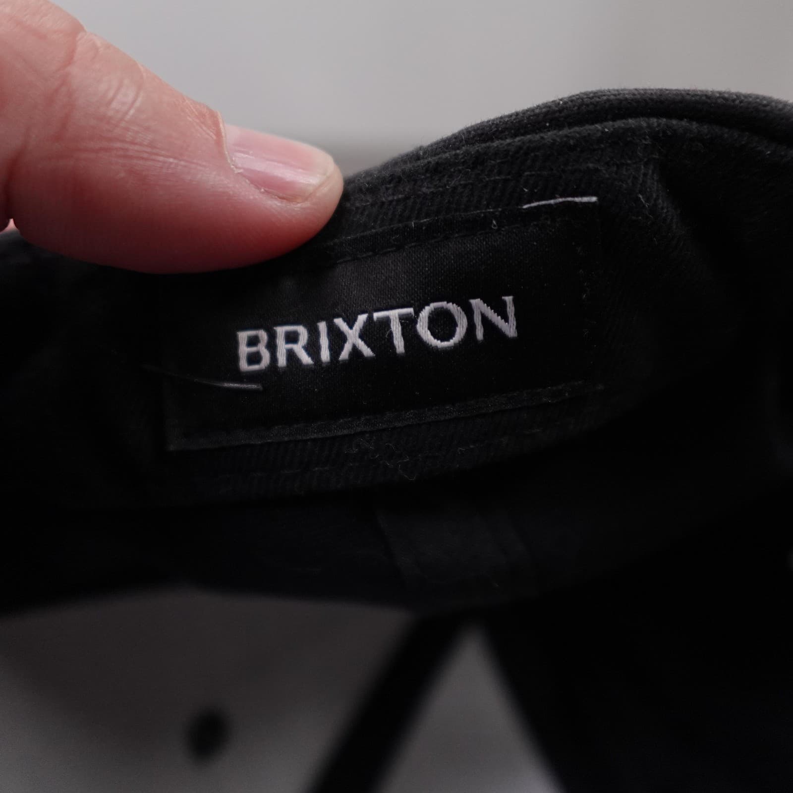 Brixton Hat Cap Snap Back Mens One Size Black Twill Baseball Patch Logo - Thumbnail 6
