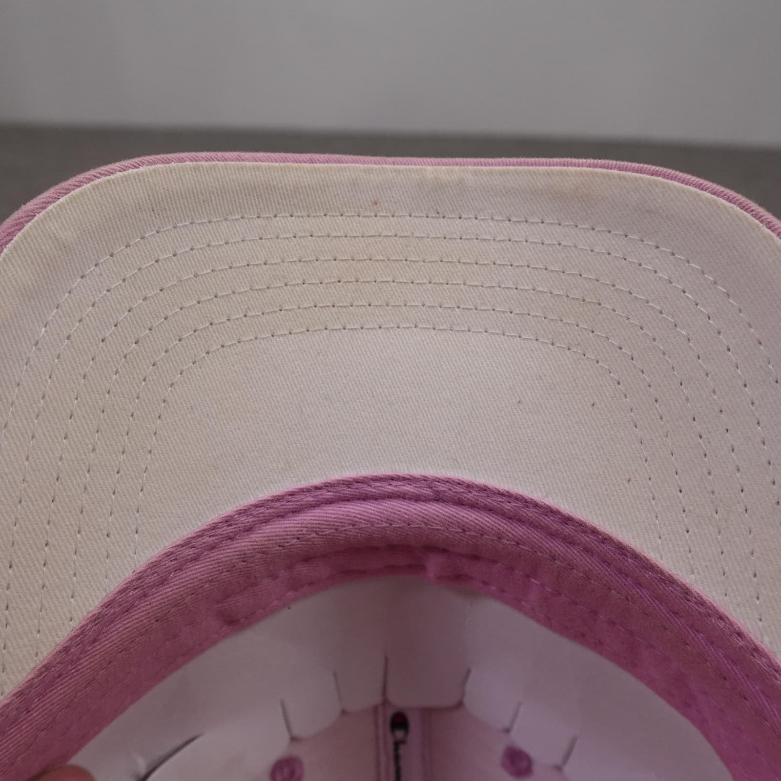 Champion Hat Cap Strap Back Mens One Size Pink Twill Baseball Logo Embroidered - Thumbnail 8