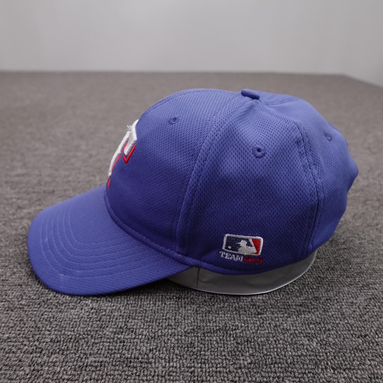 Texas Rangers Hat Cap Strap Back Mens One Size Blue MLB Baseball OC Sports - Thumbnail 5