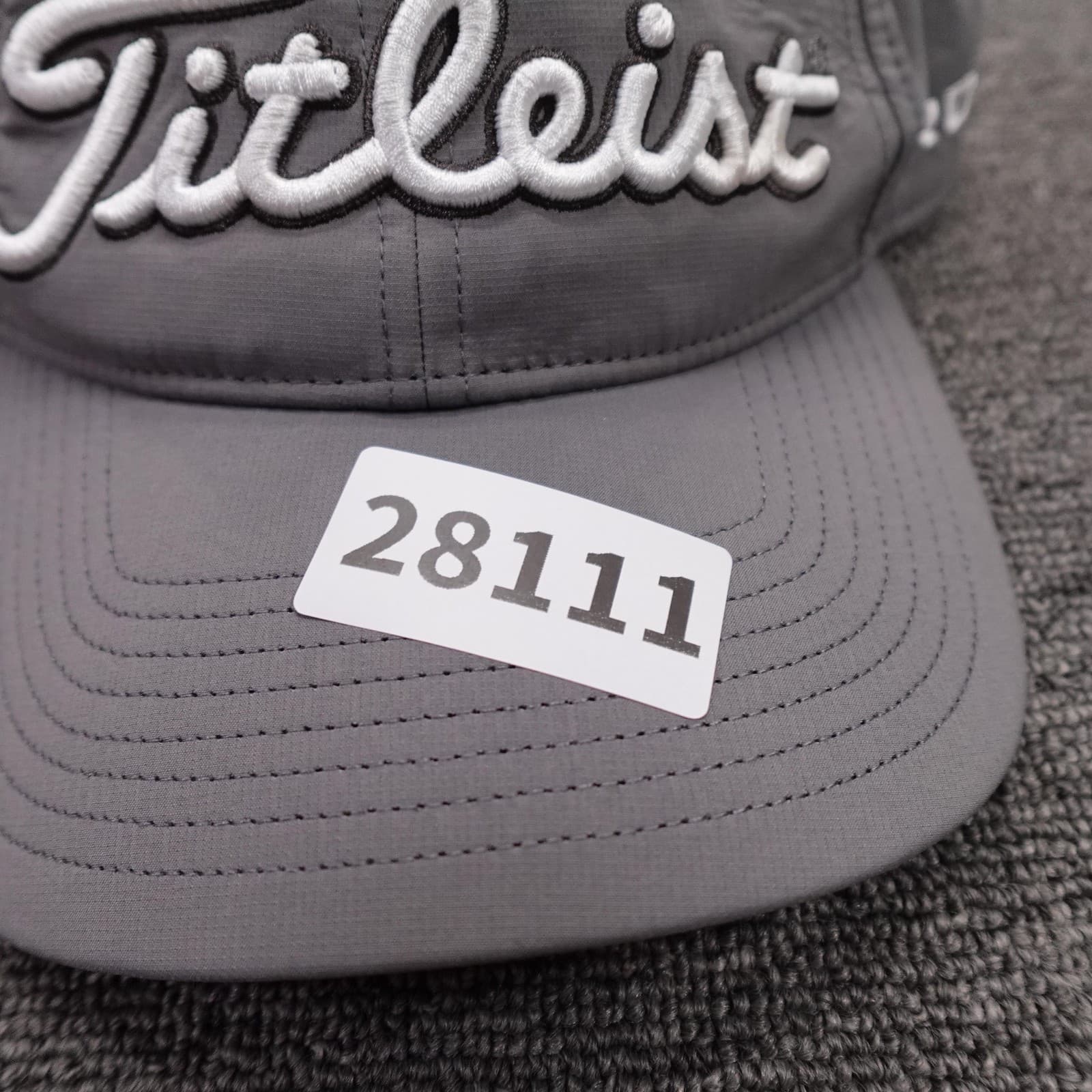 Titleist Hat Cap Strap Back Mens One Size Gray Pro V1 Golf Performance - Thumbnail 7