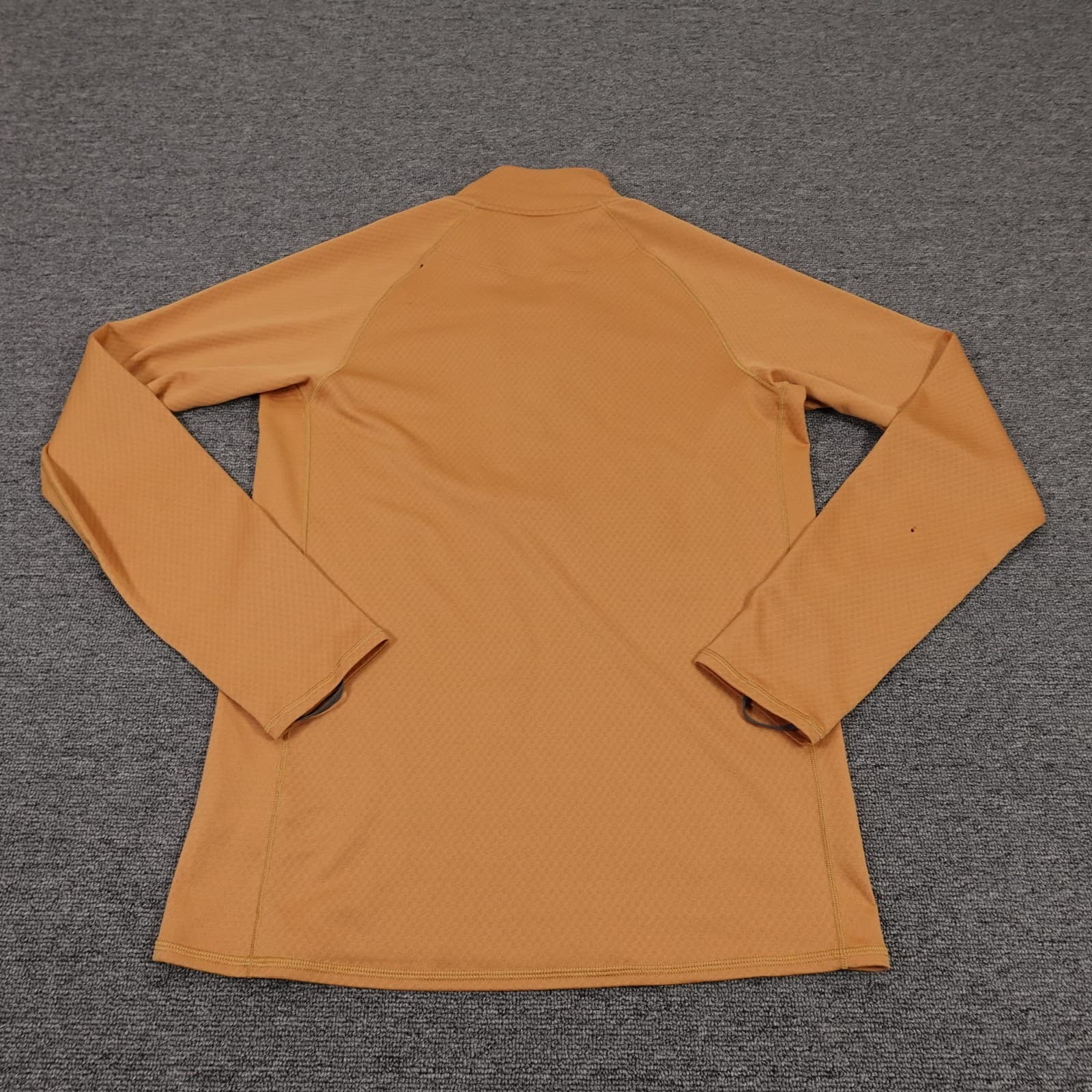 Patagonia Capilene Midweight Pullover Mens Small Orange 1/4 Zip Base Layer - Thumbnail 11